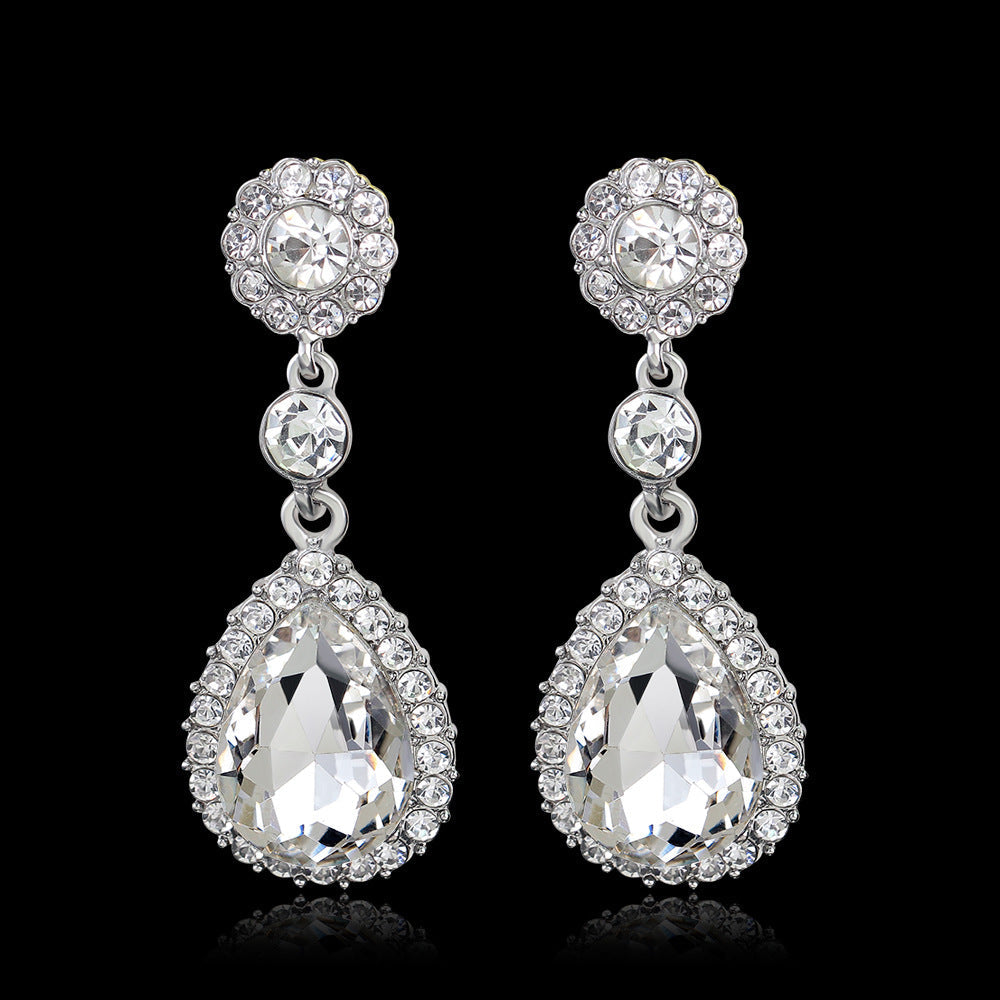 Fashion Elegant Crystal Drop Exquisite Earrings eprolo