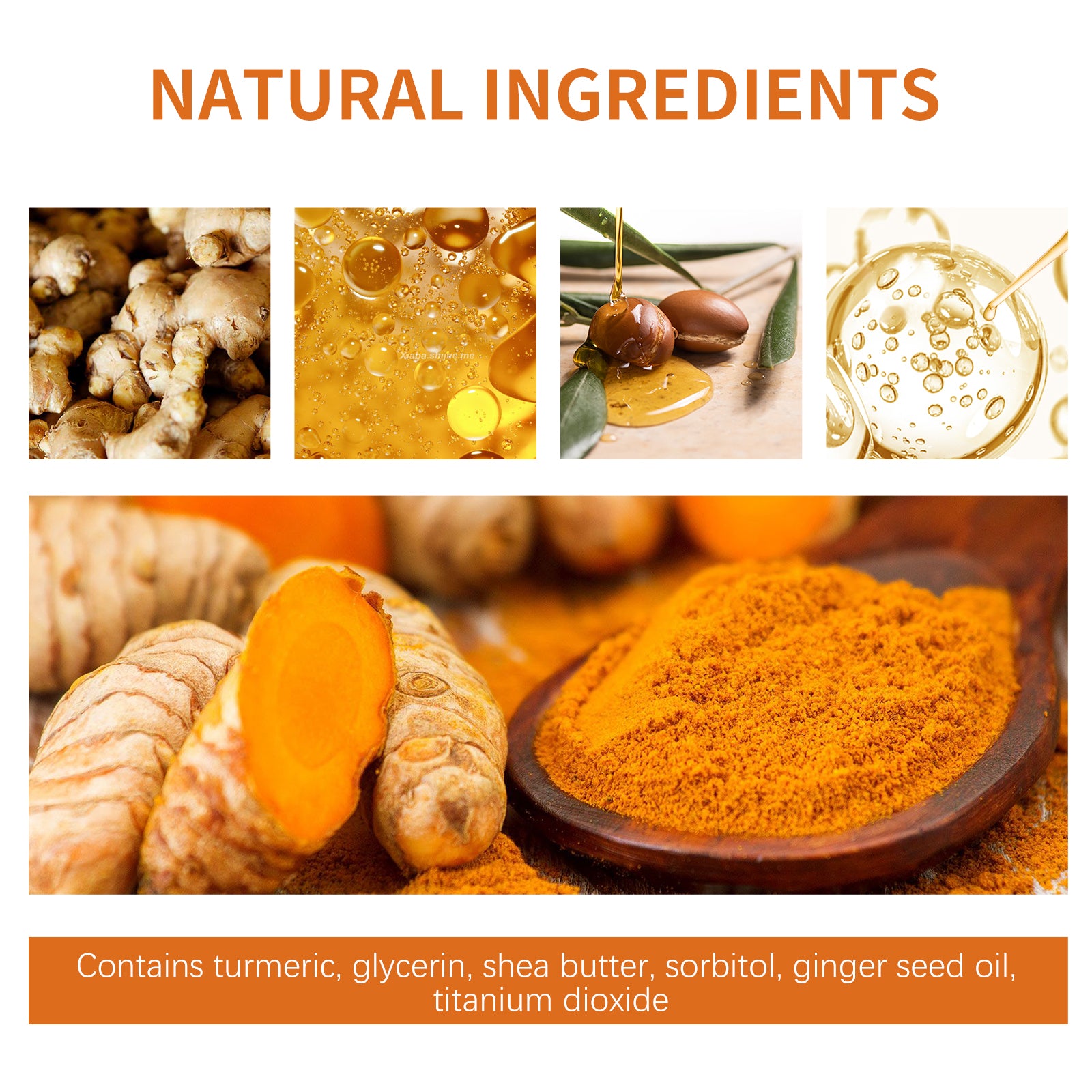 Turmeric Soap, Refreshing Tender Skin Lightening Dark Spot Acne Print Smooth Skin Body Cleansing Soap - Rituel Serein