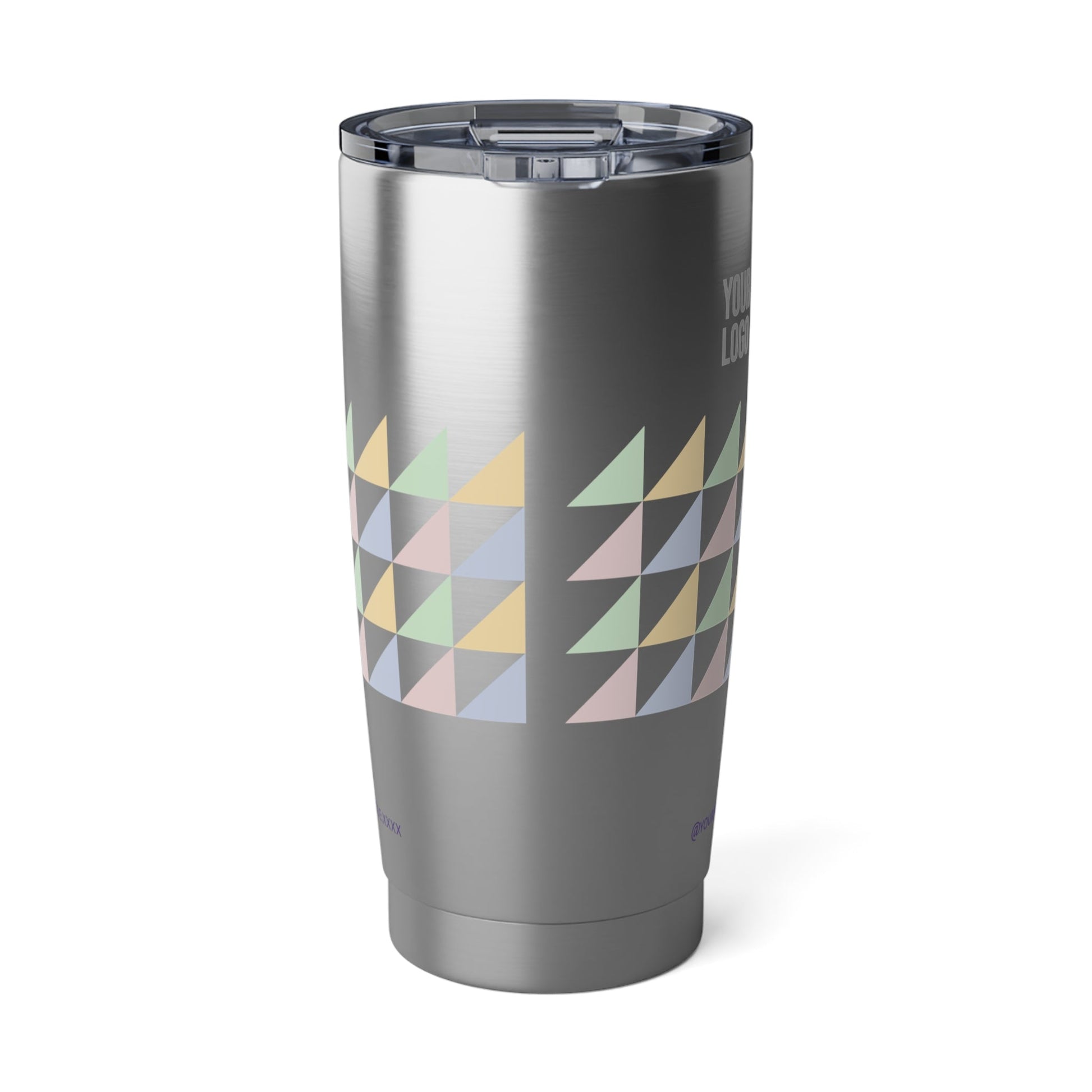 Tumbler — "Thank You For Your Purchase" Geometric 20oz Insulated Travel Cup Printify