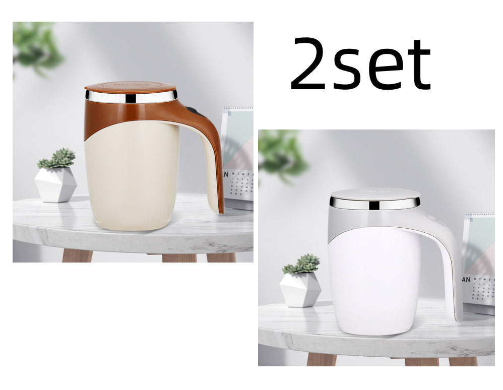 Rechargeable Model Automatic Stirring Cup Coffee Cup High Value Electric Stirring Cup Lazy Milkshake Rotating Magnetic Water Cup - Rituel Serein