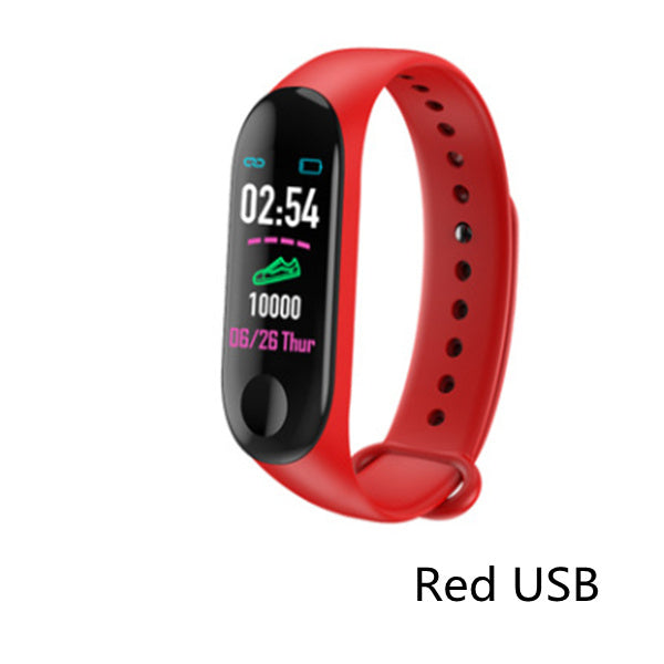 Compatible With , Smart Bracelet Heart Rate And Blood Pressure Exercise Meter Step Information Push Smart Reminder Color Bracelet eprolo