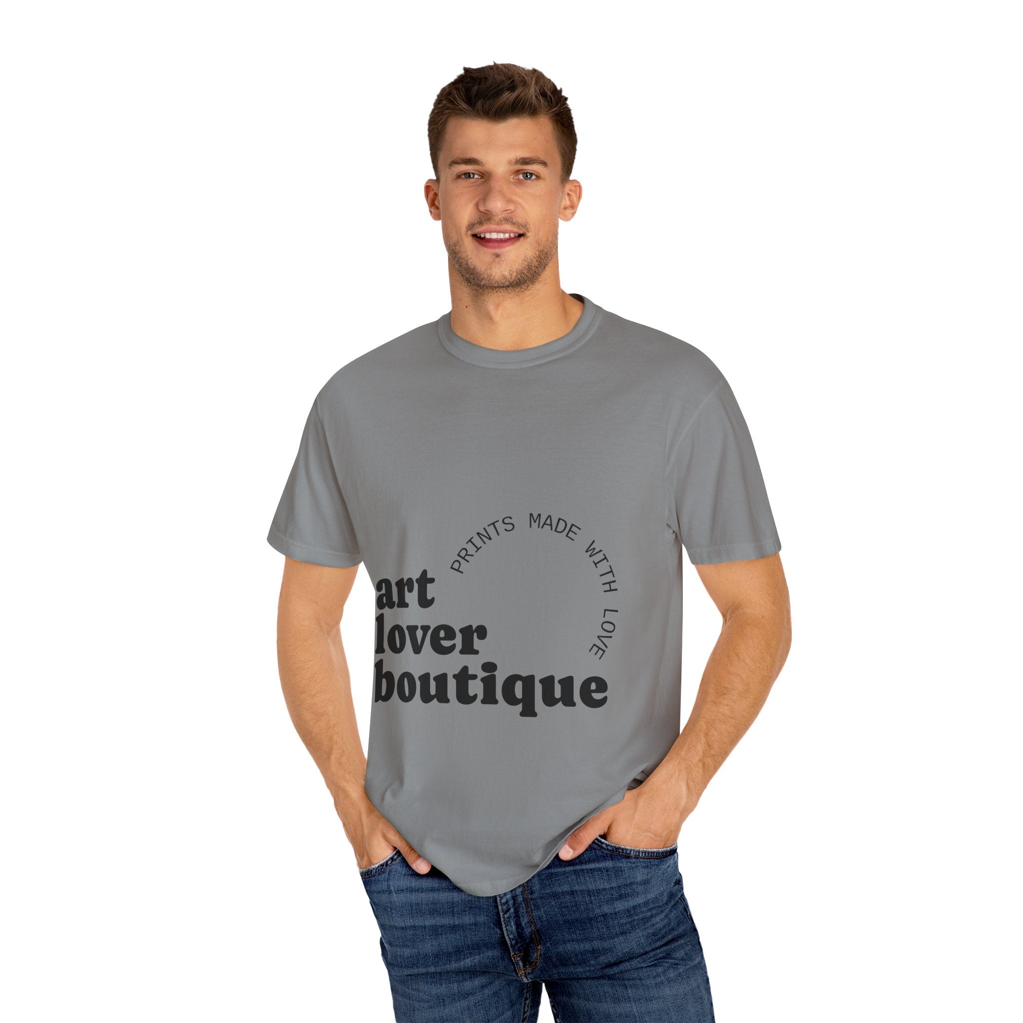 Art Lover Boutique T‑Shirt — Minimalist Green Mountain Graphic Printify