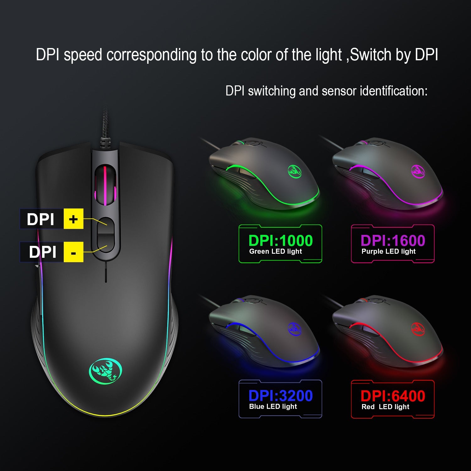 Glowing Gaming Mouse Gaming Wired Mouse eprolo