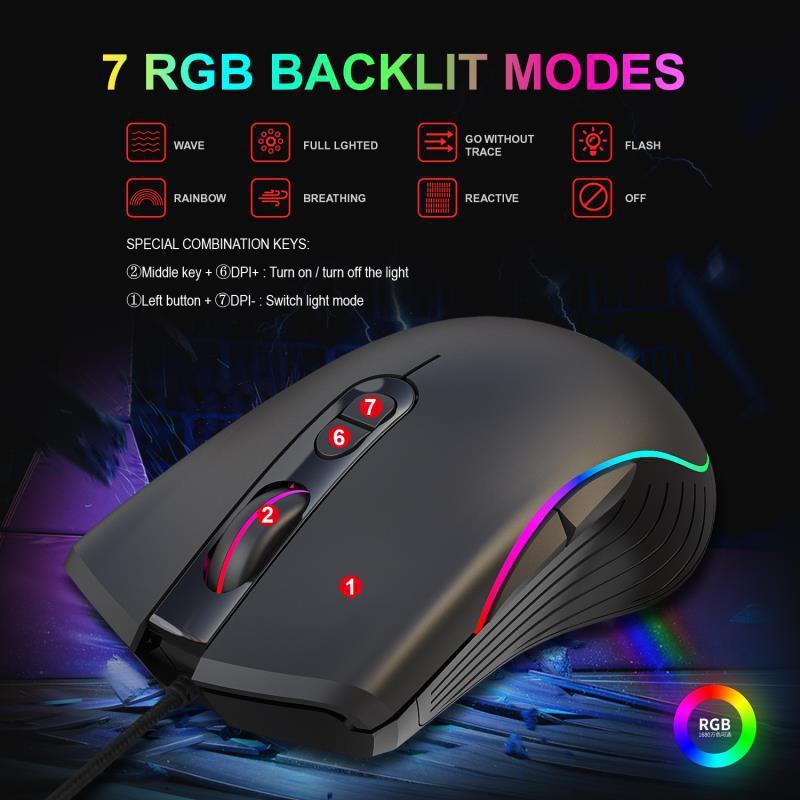 Glowing Gaming Mouse Gaming Wired Mouse eprolo