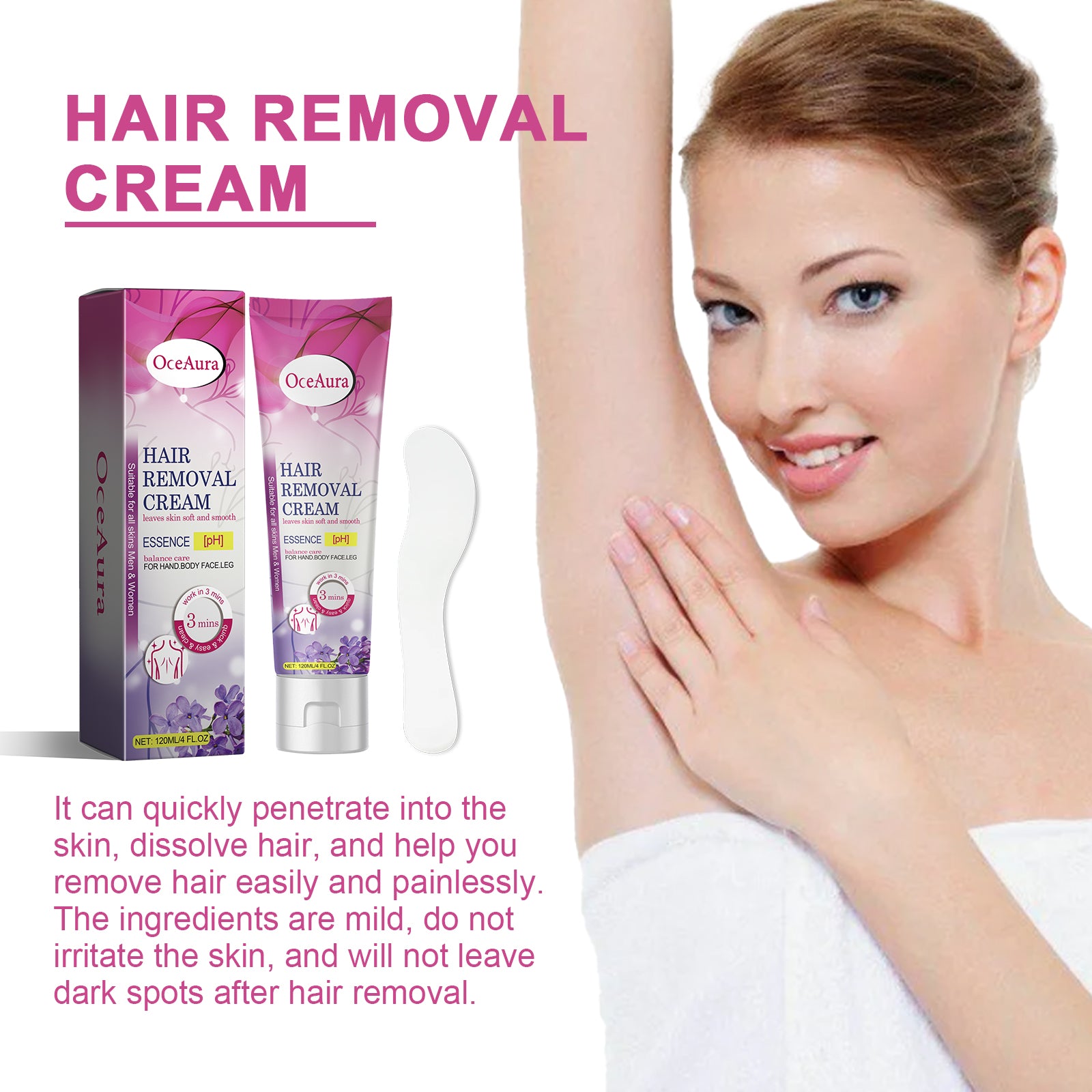 Gentle Hair Removal Cream | Fast Acting Depilatory Cream | Smooth Skin Hair Removal | Moisturizing Depilation Cream | Painless Hair Removal Solution | At-Home Hair Removal Cream | Sensitive Skin Hair Removal | Body Hair Removal Cream | Bikini Line Hair Removal | Legs and Arms Hair Removal Cream
