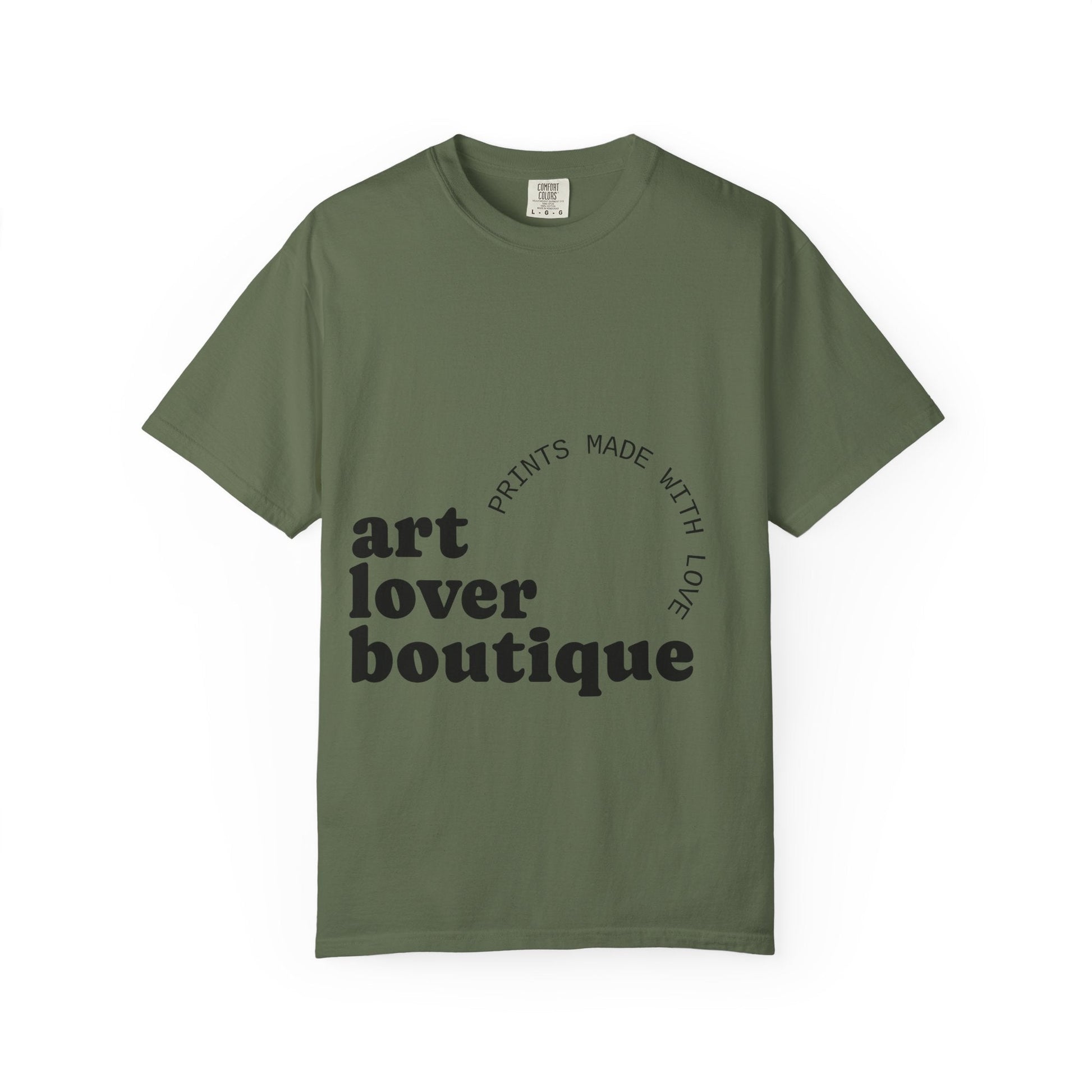 Art Lover Boutique T‑Shirt — Minimalist Green Mountain Graphic Printify