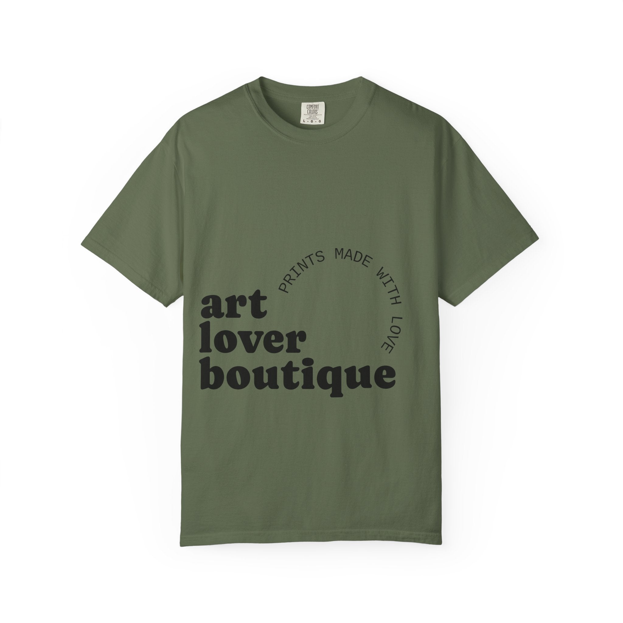 Art Lover Boutique T‑Shirt — Minimalist Green Mountain Graphic Printify