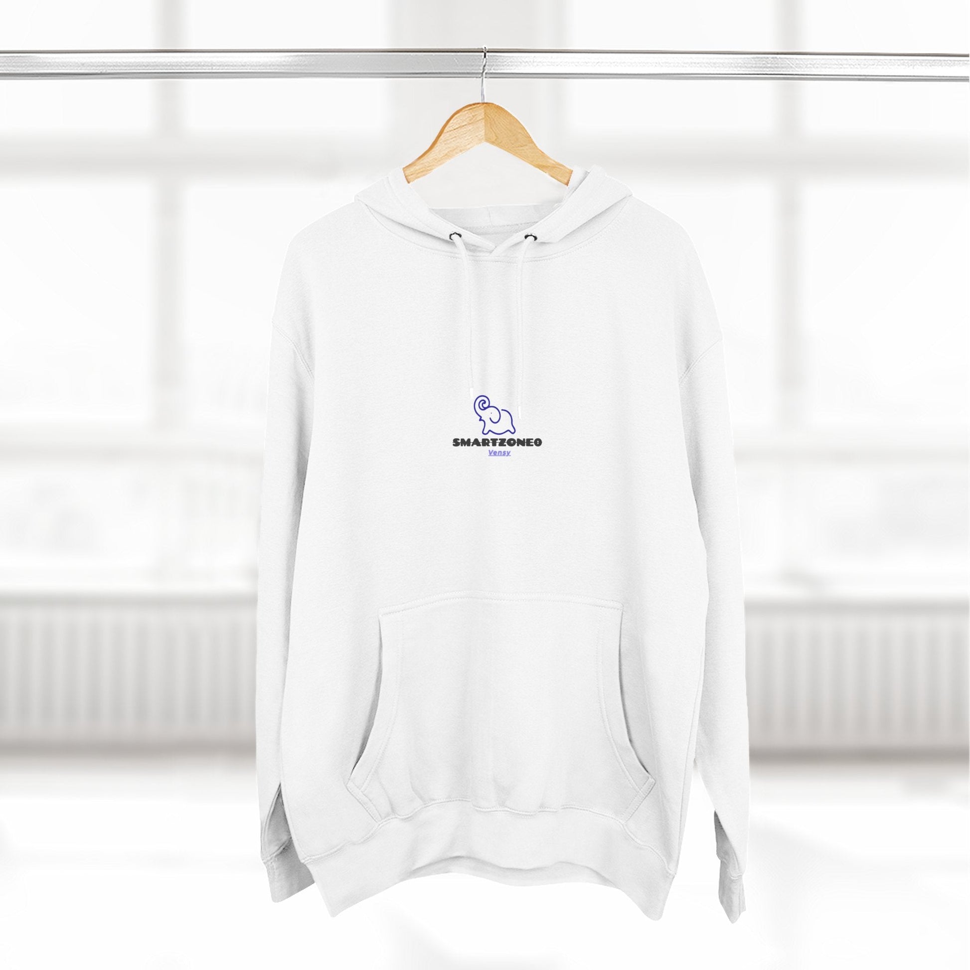 Hoodie — Minimal Line Art Girl with "Incroyable!" Speech Bubble Printify