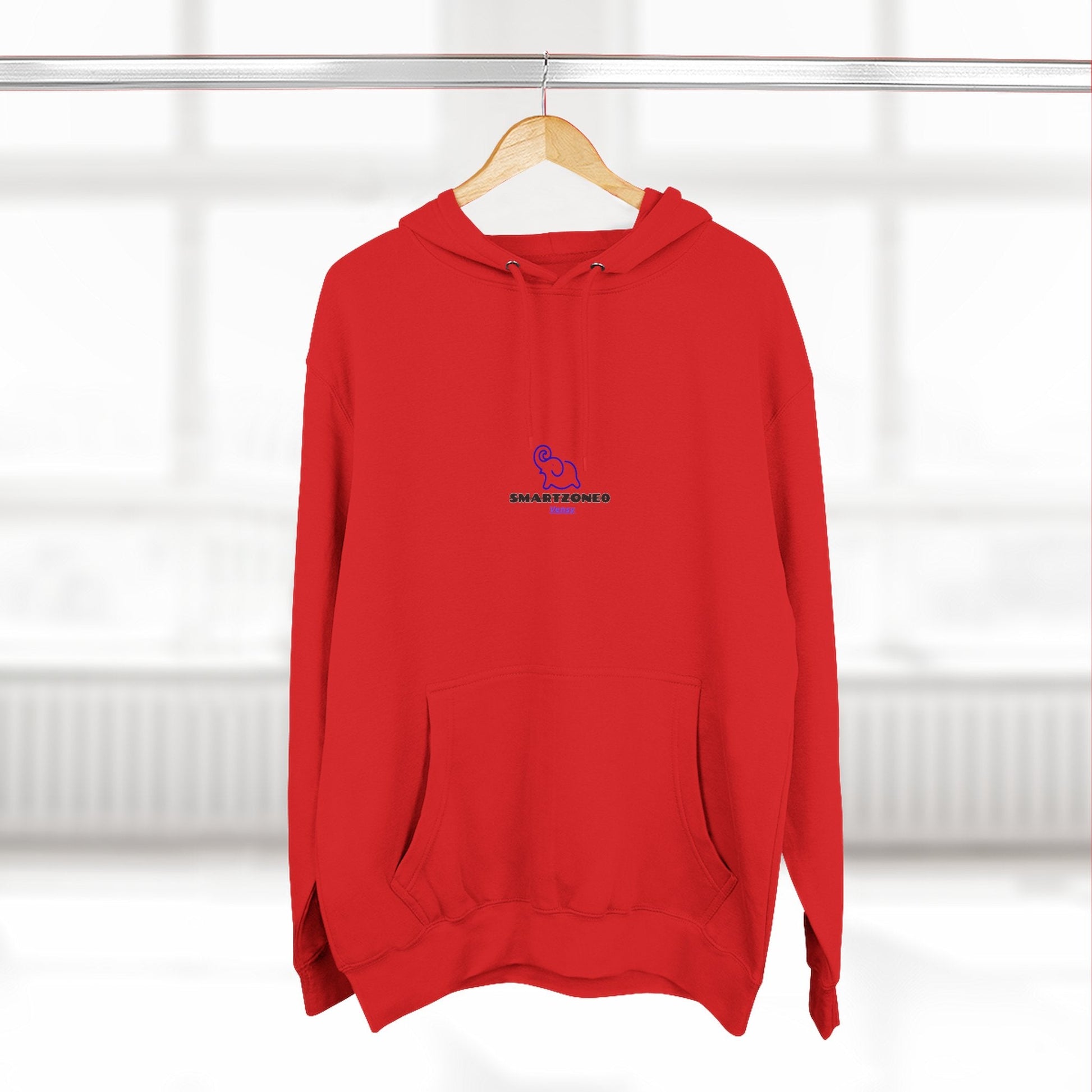 Hoodie — Minimal Line Art Girl with "Incroyable!" Speech Bubble Printify