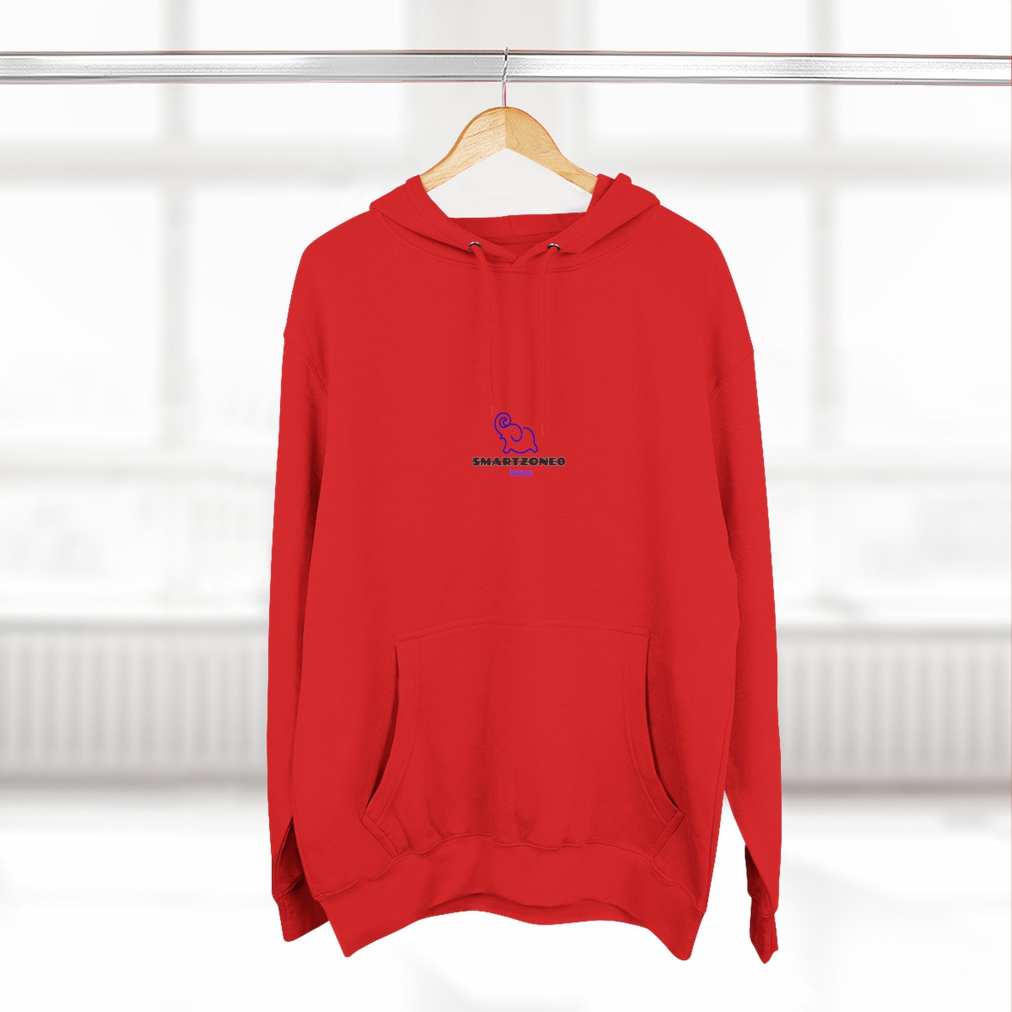 Hoodie — Minimal Line Art Girl with "Incroyable!" Speech Bubble Printify
