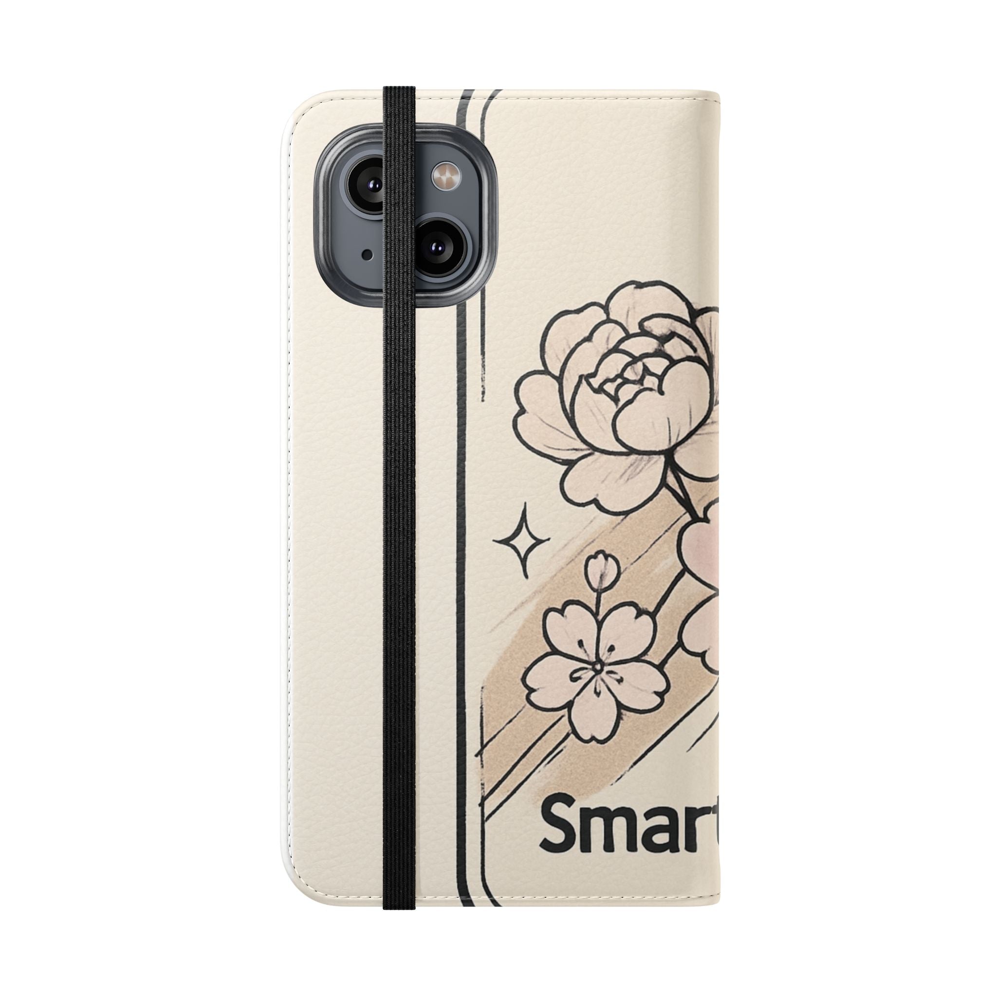 Floral Flip Phone Case — Sakura Rose Wallet Cover Printify