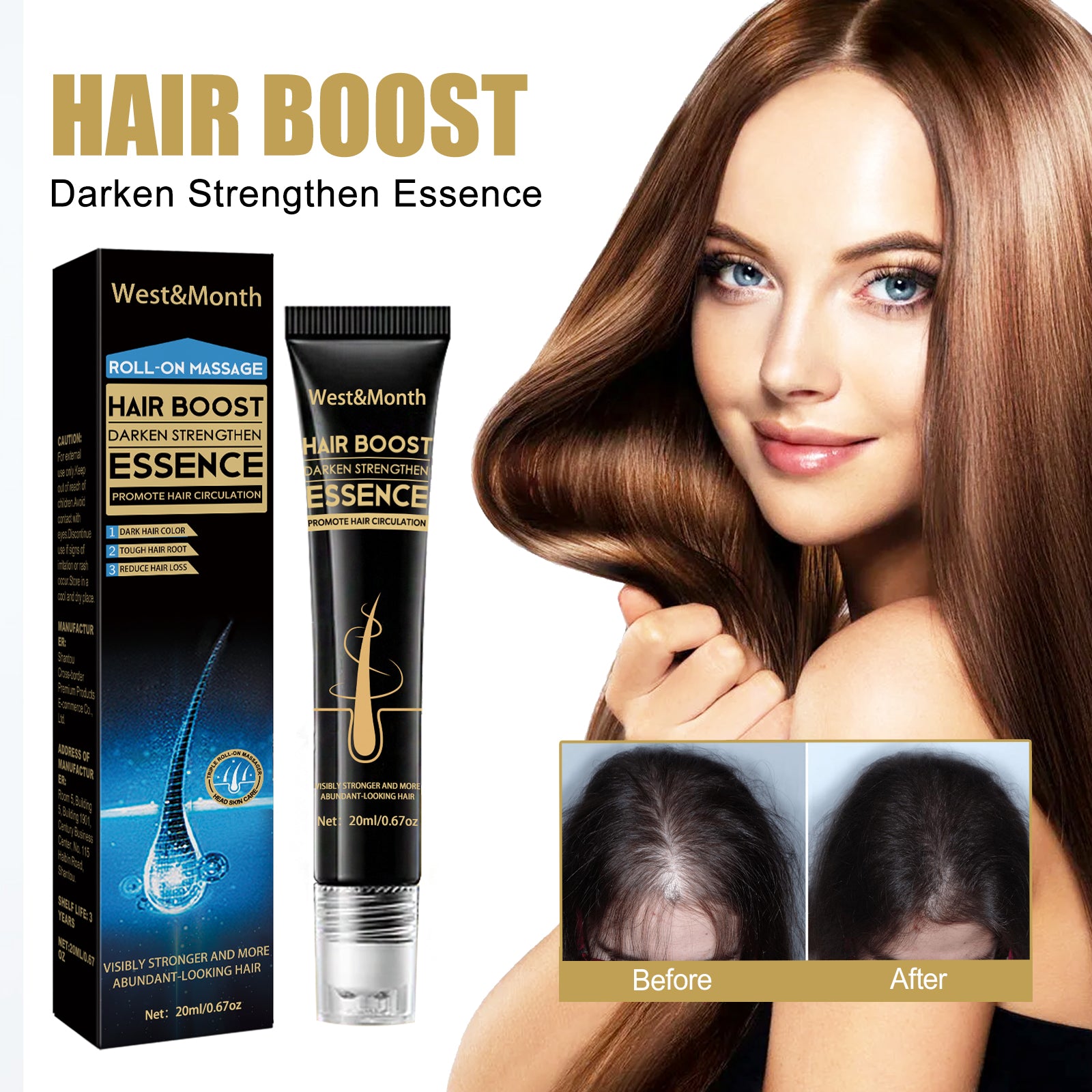Hair Growth Boosting Essence | Darkening Hair Serum | Strengthening Hair Follicle Treatment | Herbal Hair Growth Essence | Natural Hair Darkening Drops | Thicker Fuller Hair Growth Essence | Anti-Thinning Hair Booster | Hair Pigment Restoring Serum | Healthy Hair Growth Enhancer | Daily Hair Strengthening Essence

