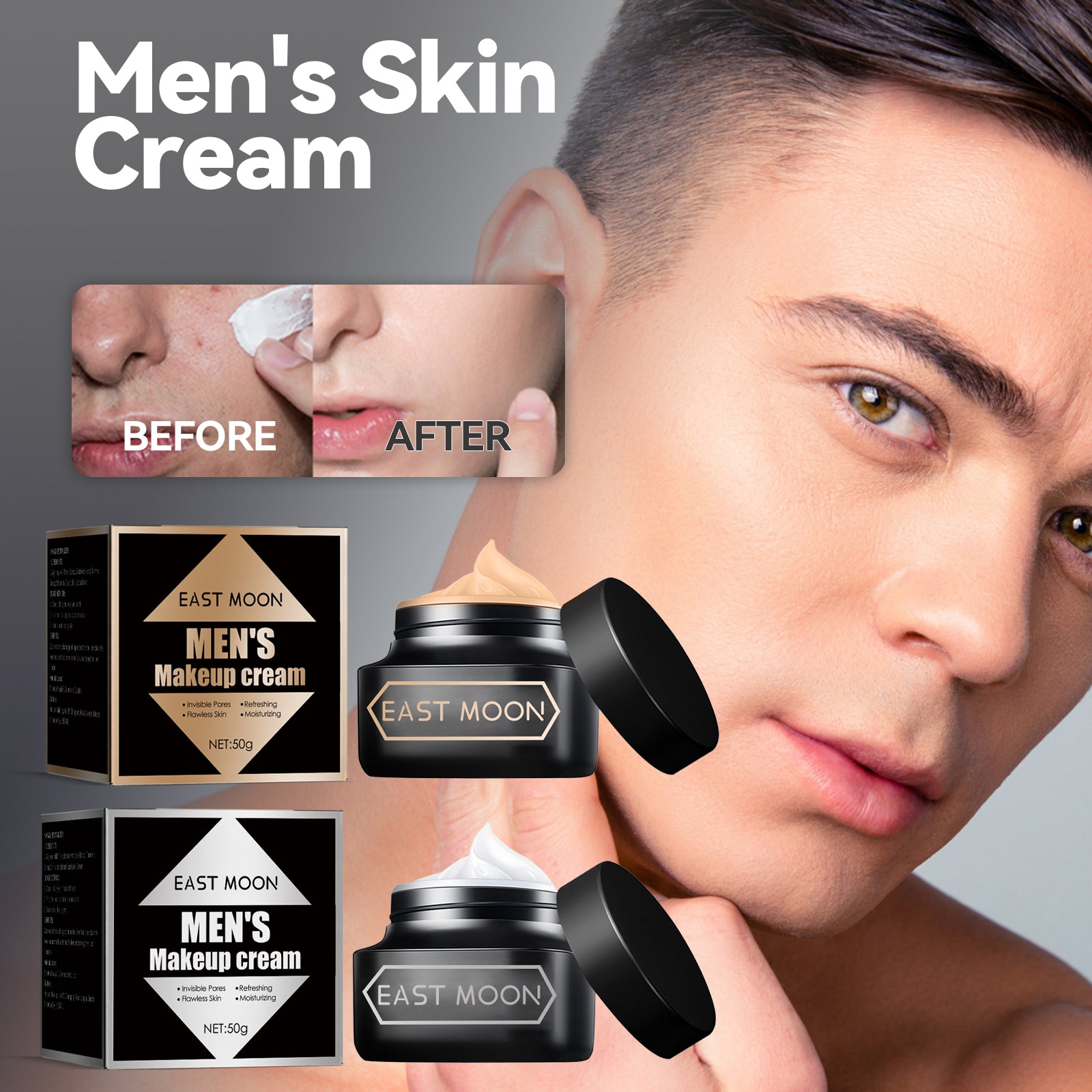Crème pour hommes, hydratante et éclaircissante - Rituel Serein