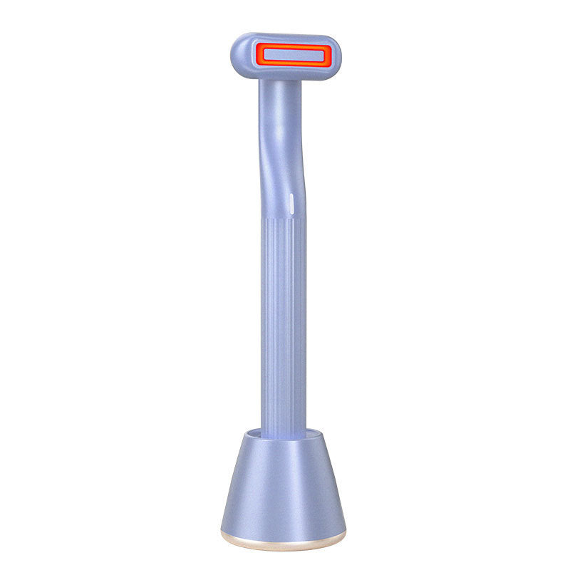 New Upgraded 360 Degrees Rotary Eye Massage Therapeutic Warmth Face Massage Red LED Light 5-in-1 Skincare Tool Wand - Rituel Serein