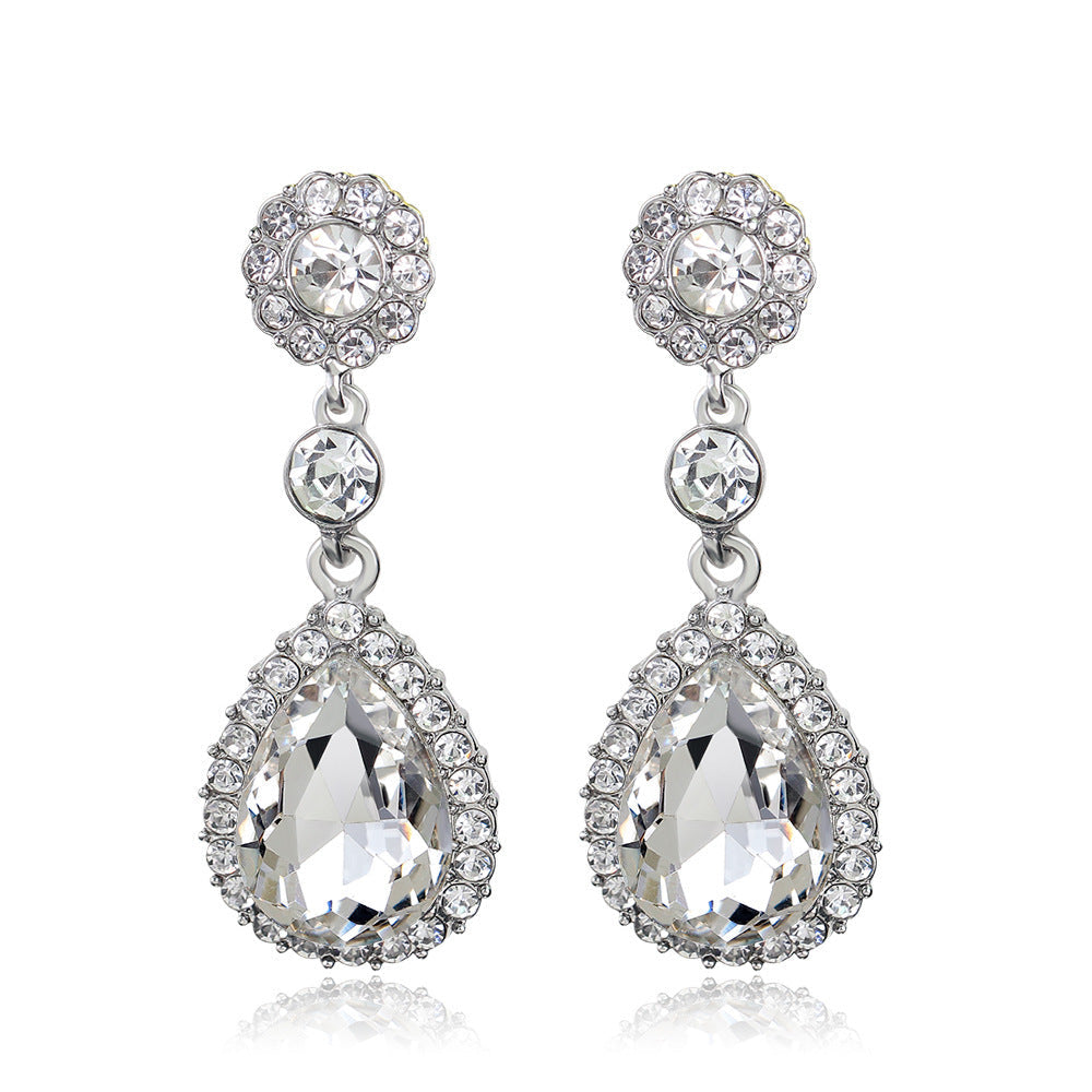 Fashion Elegant Crystal Drop Exquisite Earrings eprolo