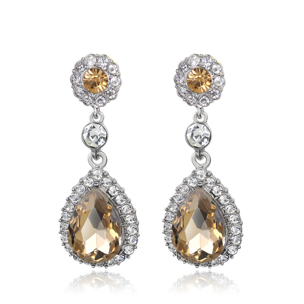 Fashion Elegant Crystal Drop Exquisite Earrings eprolo