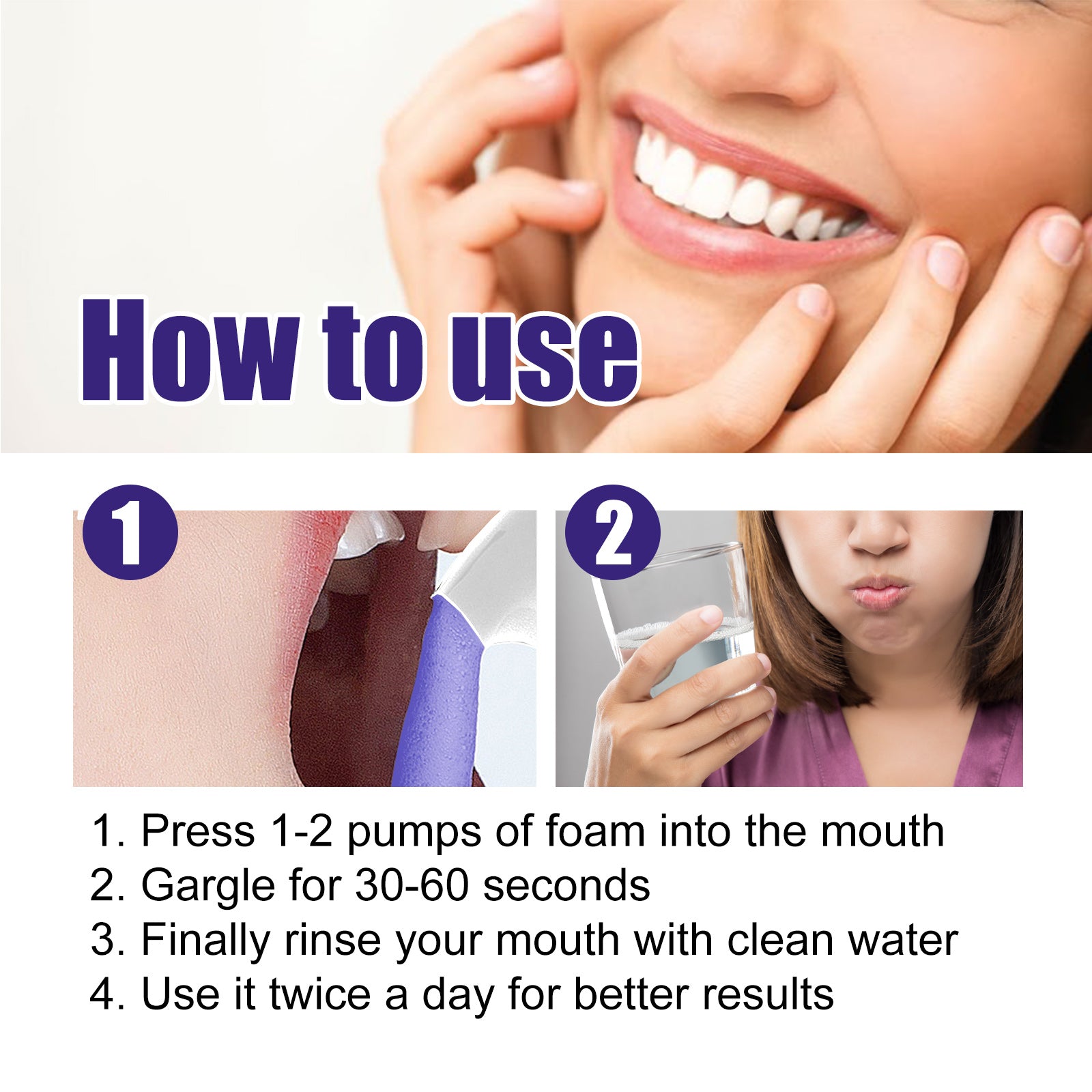 Teeth Whitening Oral Foam | Gum Care Mousse for Whitening | Stain Removal Teeth Cleaner | Fresh Breath Foam Toothpaste | Foaming Tooth Whitener | Plaque Dissolving Mouth Foam | Gentle Teeth Brightening Foam | Oral Mousse for Gum Health | Daily Whitening Tooth Cleaner | Breath Freshening Gum Foam
