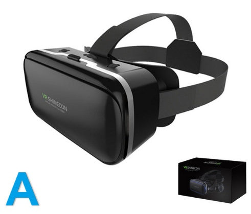 Original VR Shinecon  Gafas De Realidad Virtual 120 Fov 3D Gafas Google Carton Con Auriculares Estereo Caja Para Smartphone eprolo