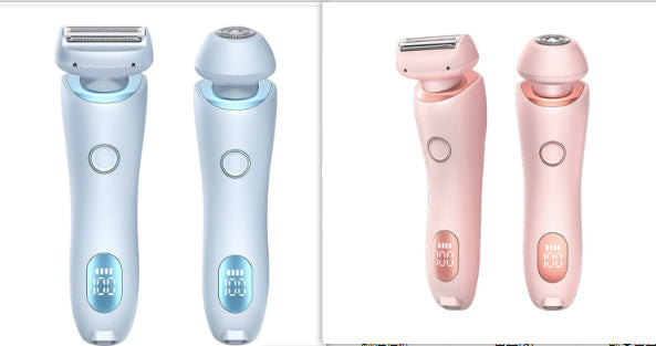 2 In 1 Hair Removal Epilator USB Rechargeable Trimmer Women Body Razor Face Leg Armpit Bikini Hand Pubic Shaver Hair Remover - Rituel Serein