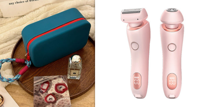 2 In 1 Hair Removal Epilator USB Rechargeable Trimmer Women Body Razor Face Leg Armpit Bikini Hand Pubic Shaver Hair Remover - Rituel Serein