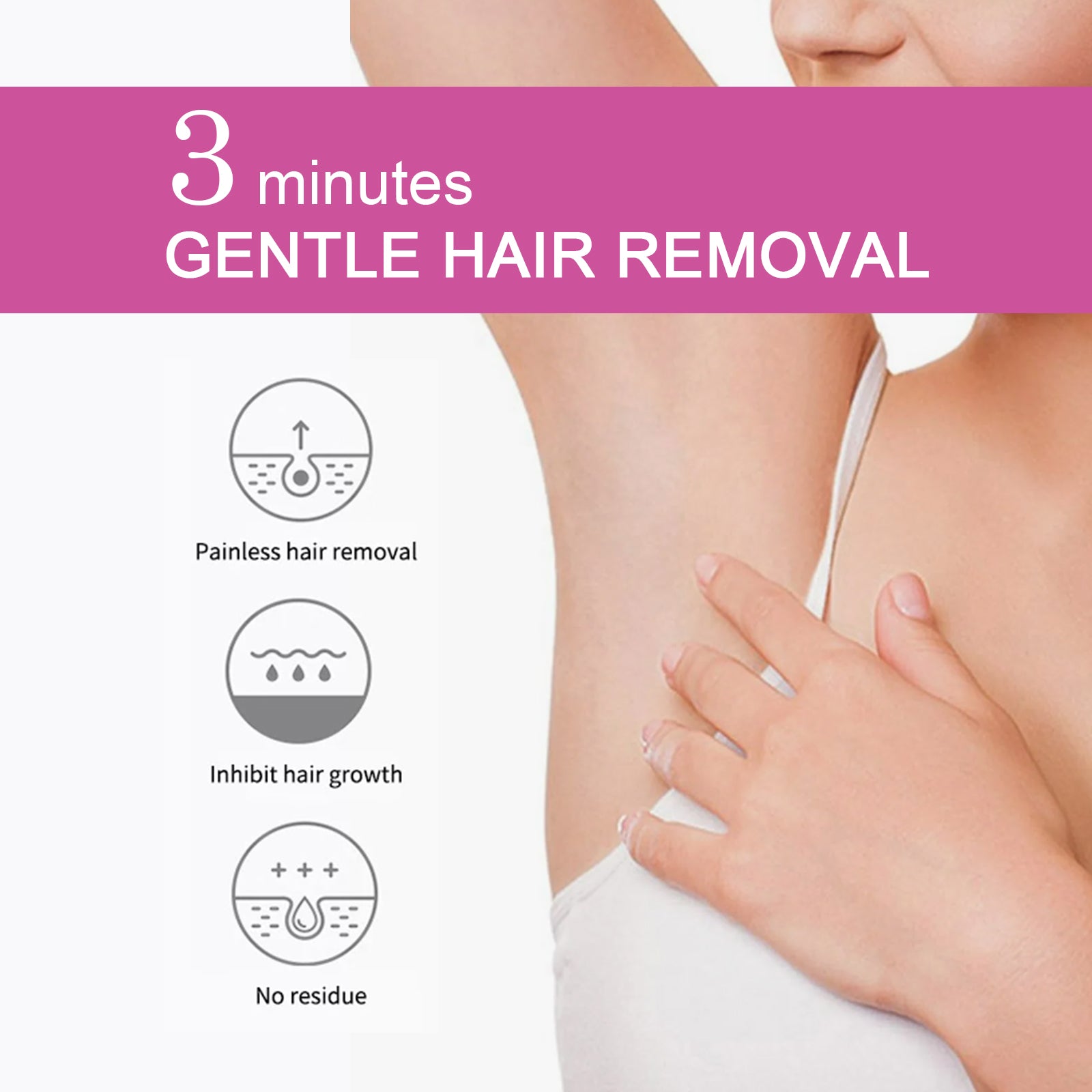 Hair Removal Cream, Body Underarm Gentle Depilation Does Not Irritate Delicate And Smooth Skin Depilation Cream - Rituel Serein