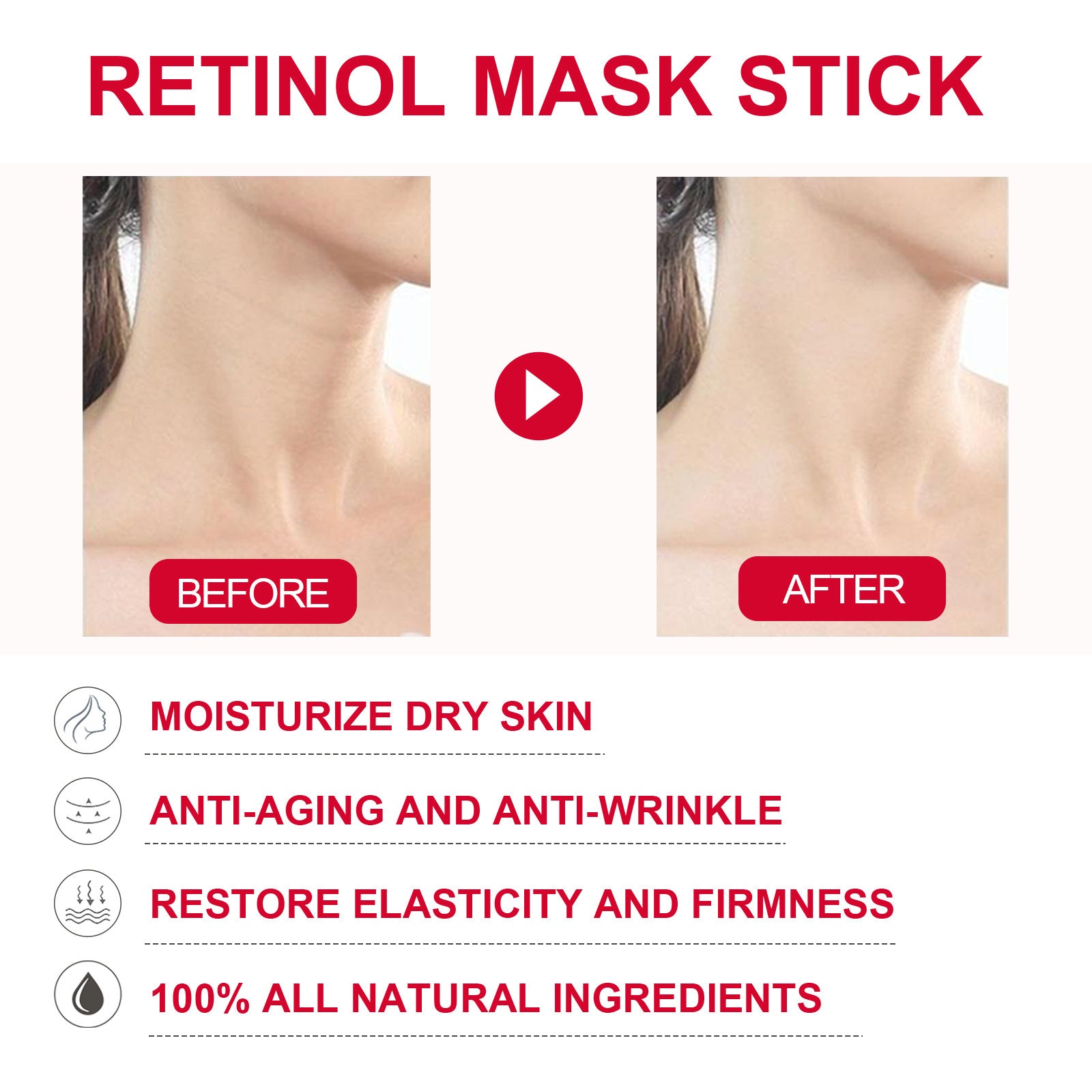 Anti-Aging Retinol Clay Stick | Deep Cleansing Face Mask Stick | Retinol Pore Minimizing Stick | Easy-Apply Facial Mask | Oil Control Clay Mask Stick | Retinol Skincare Stick | Travel-Friendly Face Mask | Wrinkle Reducing Retinol Mask | Clay Stick for Oily Skin | Retinol Detox Face Stick

