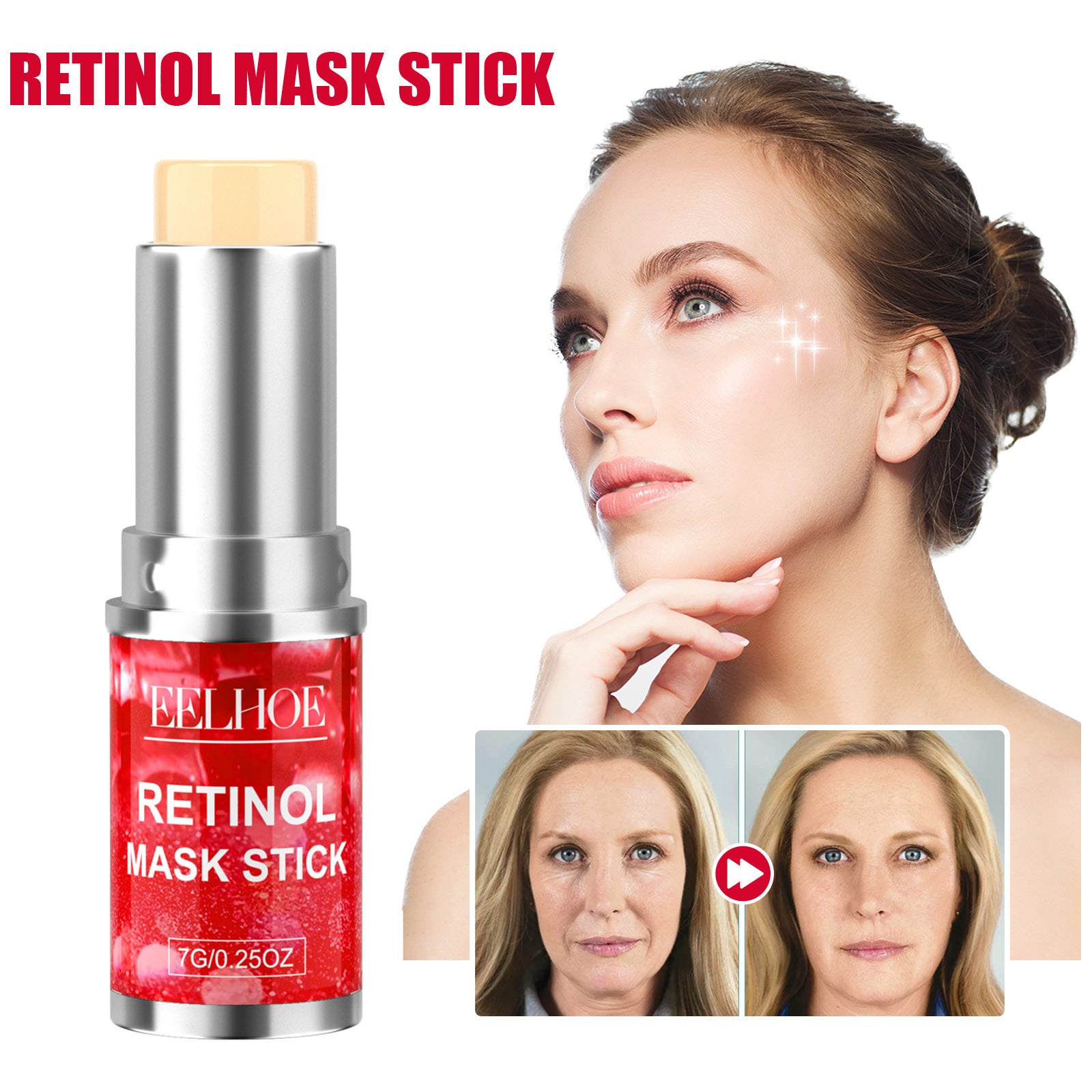 Anti-Aging Retinol Clay Stick | Deep Cleansing Face Mask Stick | Retinol Pore Minimizing Stick | Easy-Apply Facial Mask | Oil Control Clay Mask Stick | Retinol Skincare Stick | Travel-Friendly Face Mask | Wrinkle Reducing Retinol Mask | Clay Stick for Oily Skin | Retinol Detox Face Stick

