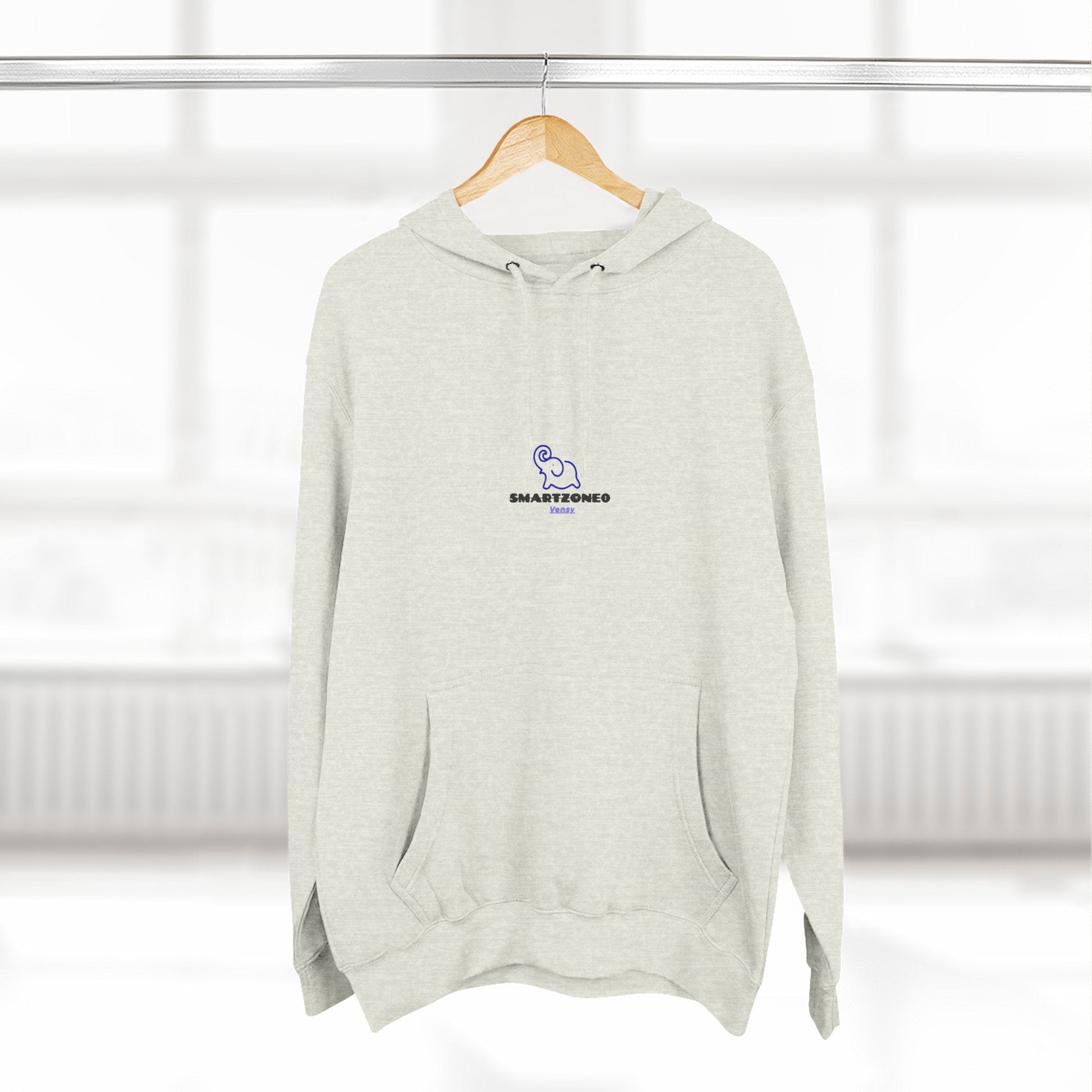 Hoodie — Minimal Line Art Girl with "Incroyable!" Speech Bubble Printify