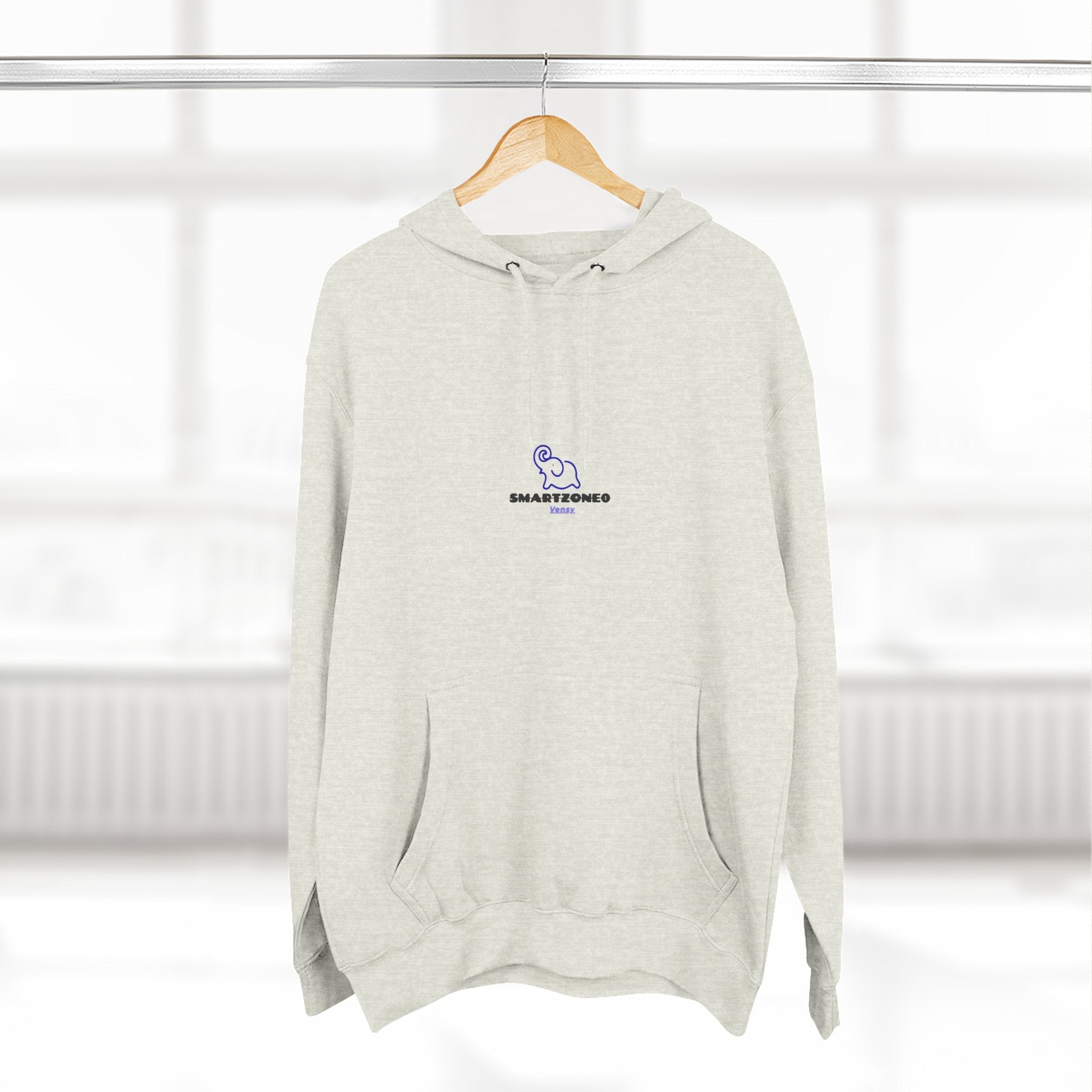 Hoodie — Minimal Line Art Girl with "Incroyable!" Speech Bubble Printify