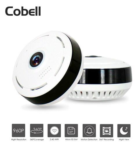 Cobell 960P Wifi IP Camera Home Security Wireless 360 Degree Panoramic CCTV Camera Night Vision Fish Eyes Lens VR Cam eprolo