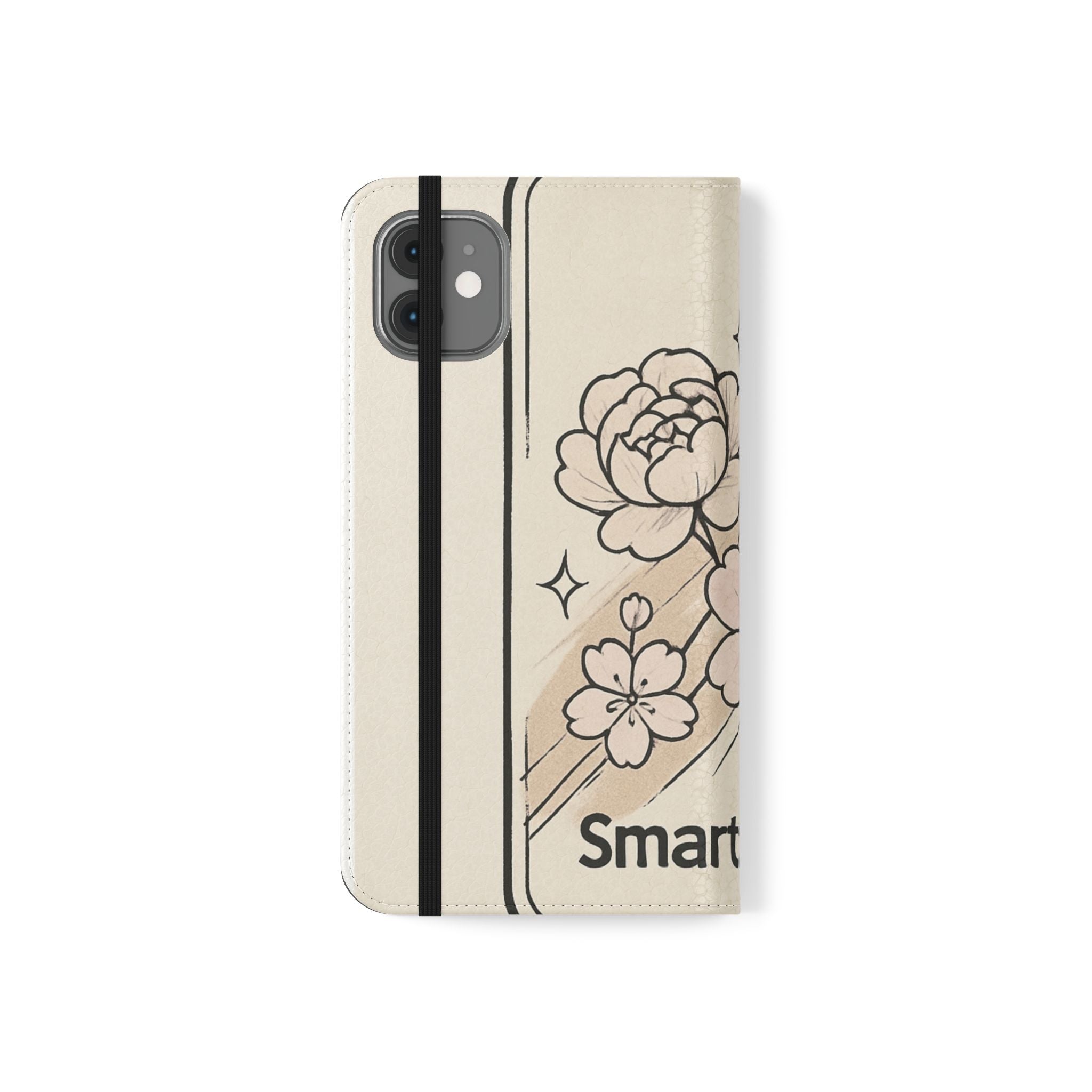 Floral Flip Phone Case — Sakura Rose Wallet Cover Printify