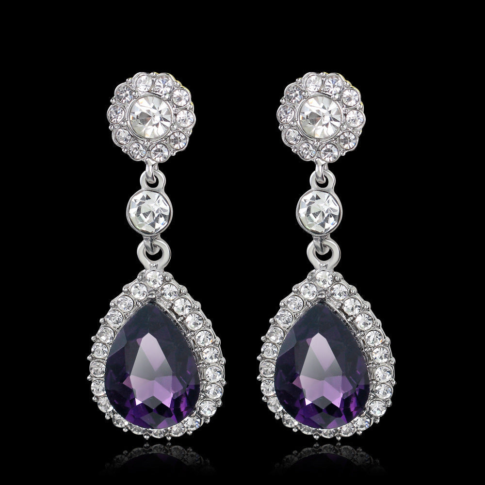 Fashion Elegant Crystal Drop Exquisite Earrings eprolo