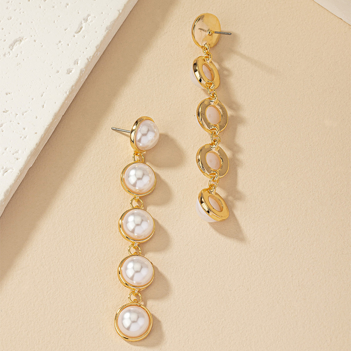 Simple And Stylish Pearl Long Versatile Elegant Tassel Earrings eprolo