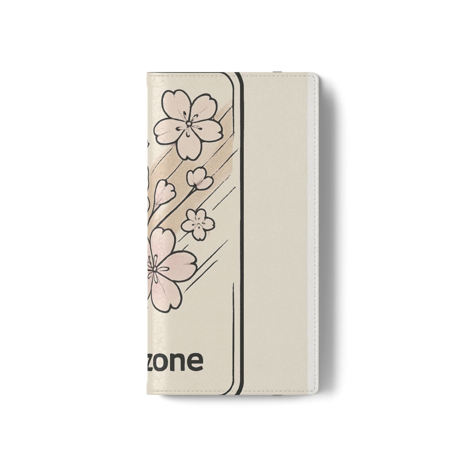 Floral Flip Phone Case — Sakura Rose Wallet Cover Printify