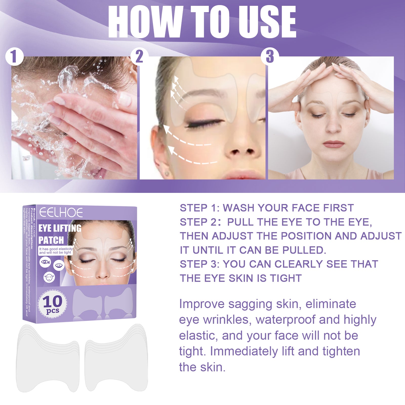 Under Eye Lifting Patches | Anti-Wrinkle Eye Patch | Fine Line Eye Treatment Patch | Puffiness Reducing Eye Patch | Firming Under Eye Mask | Hydrating Eye Patch for Bags | Soothing Eye Firming Patch | Overnight Eye Repair Patch | Collagen Boost Eye Patch | Wrinkle Smoothing Under Eye Mask

