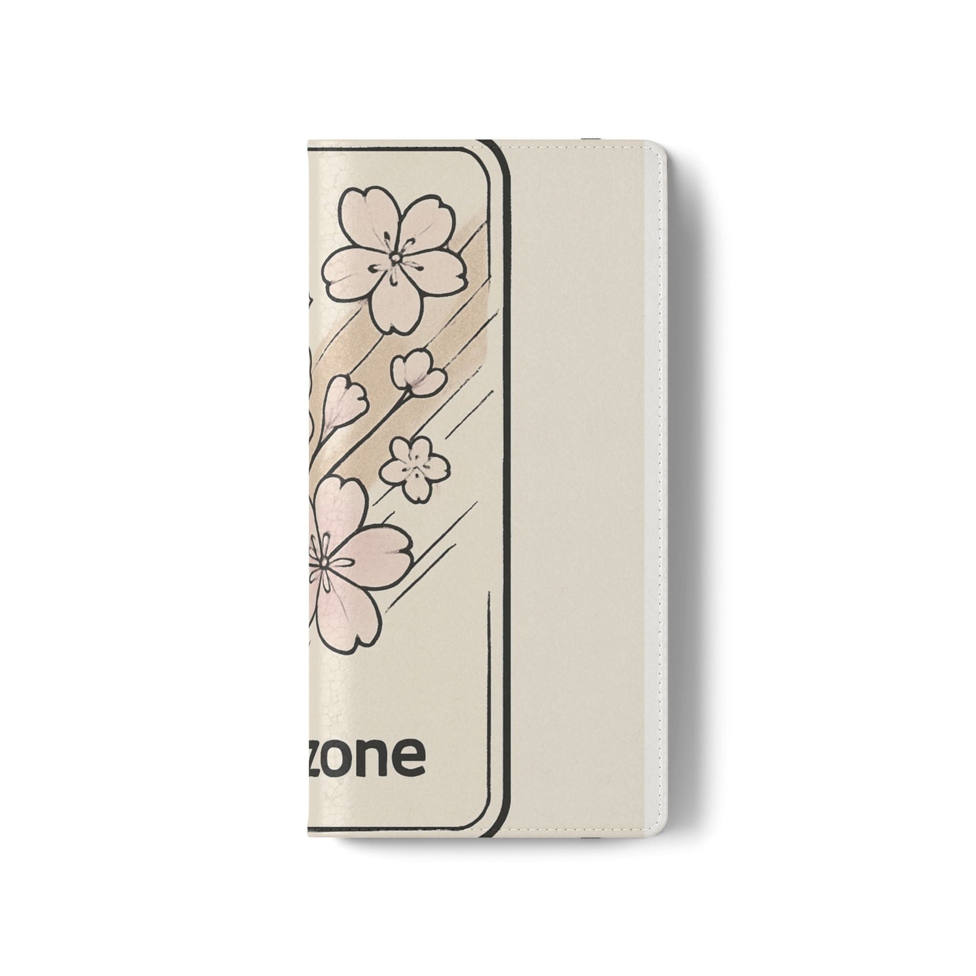 Floral Flip Phone Case — Sakura Rose Wallet Cover Printify