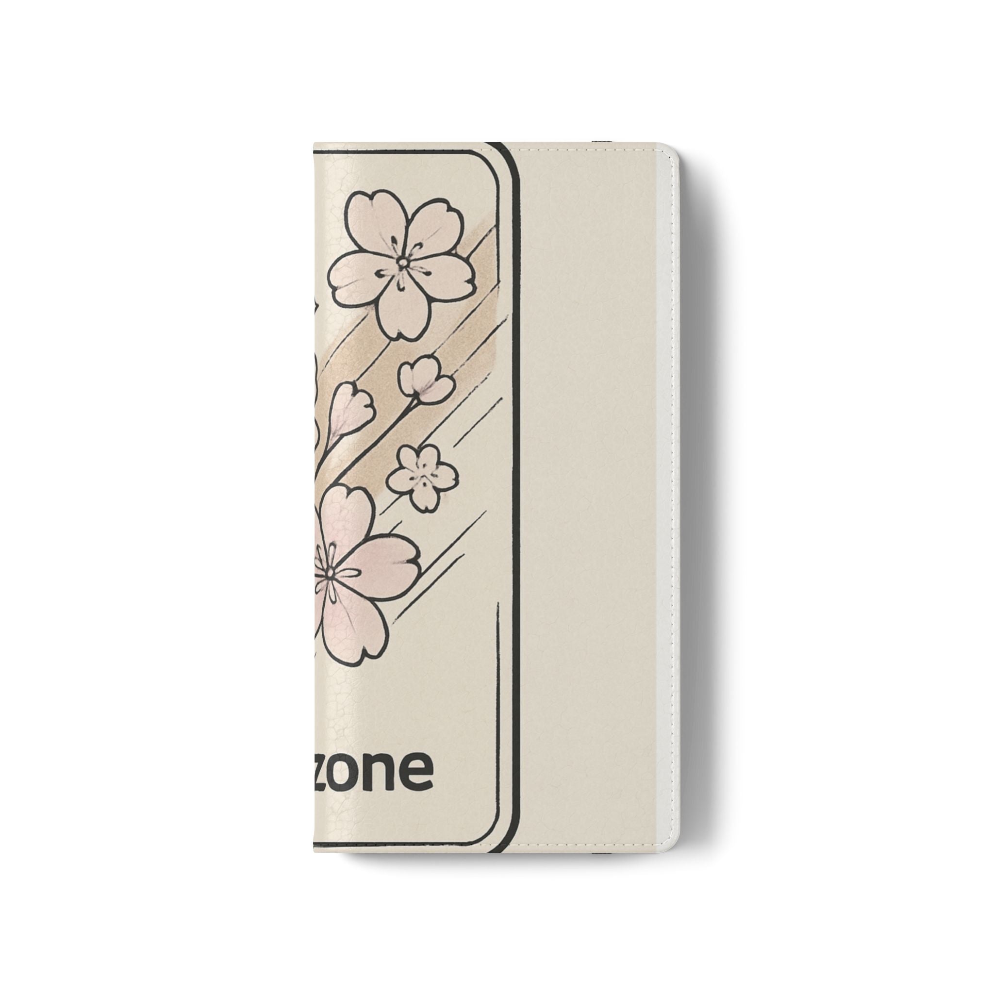Floral Flip Phone Case — Sakura Rose Wallet Cover Printify