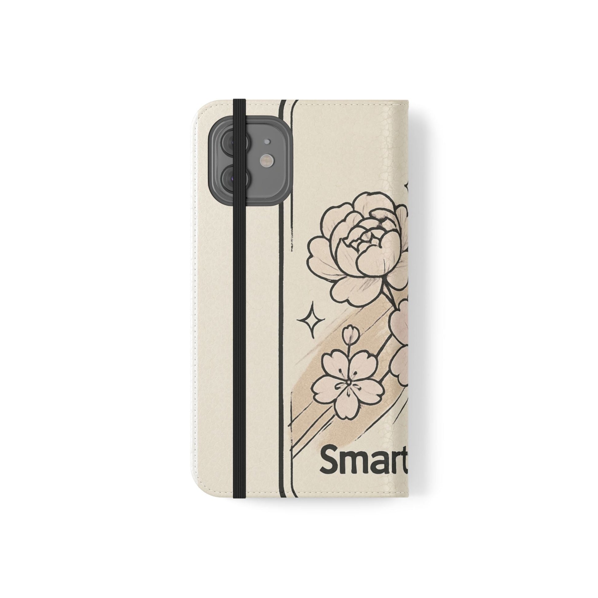 Floral Flip Phone Case — Sakura Rose Wallet Cover Printify