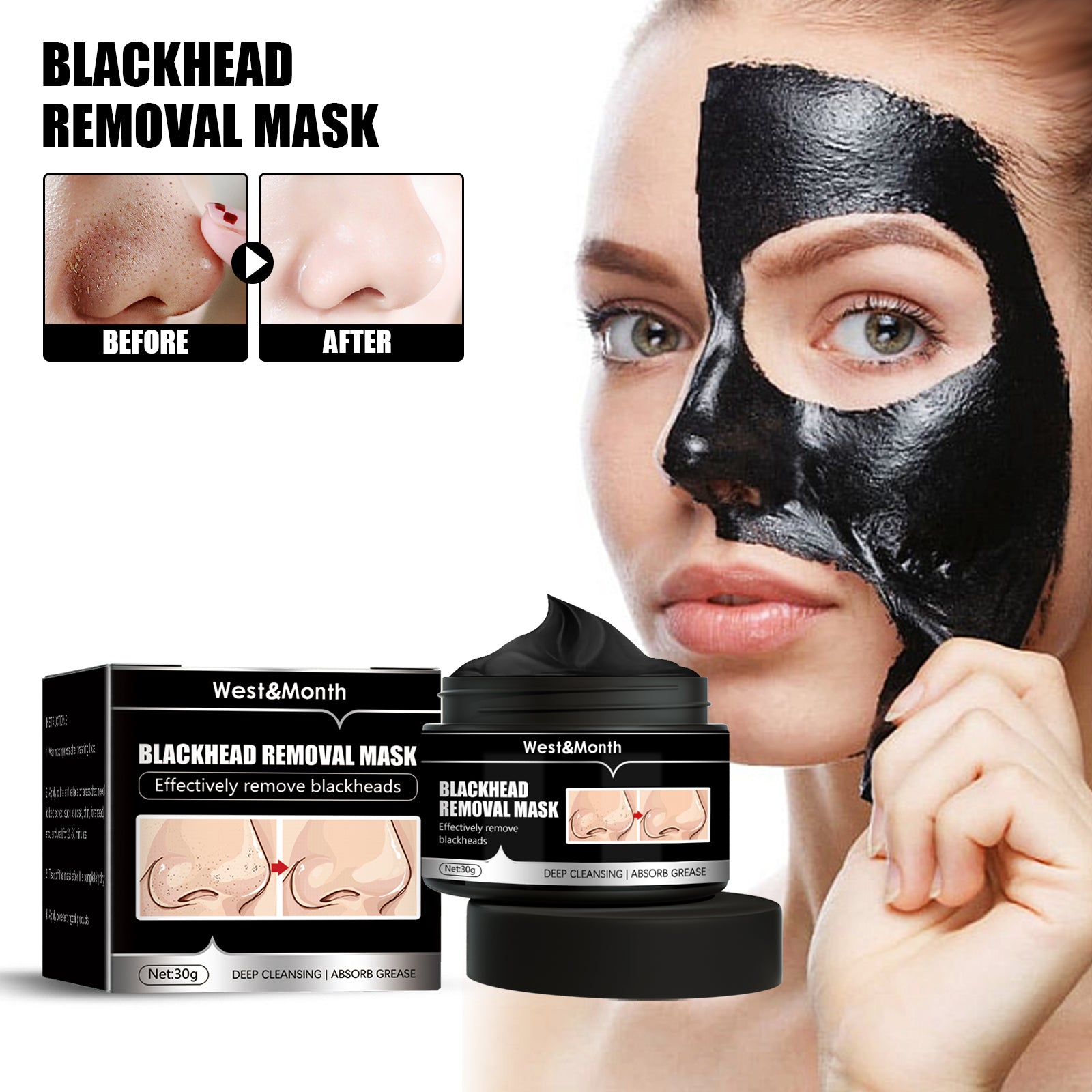 Charcoal Peel-Off Blackhead Mask | Deep Cleansing Facial Mask | Blackhead Remover Mask | Oil Control Peel-Off Treatment | Acne Pore Cleansing Mask | Skin Purifying Blackhead Mask | Peel-Off Face Mask for Oily Skin | Aloe Charcoal Mask | Pore Strip Face Mask | Anti-Acne Peel Mask

