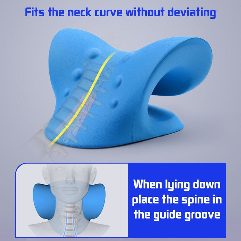 Cervical Spine Stretch Gravity Muscle Relaxation Traction Neck Stretcher Shoulder Massage Pillow Relieve Pain Spine Correction - Rituel Serein