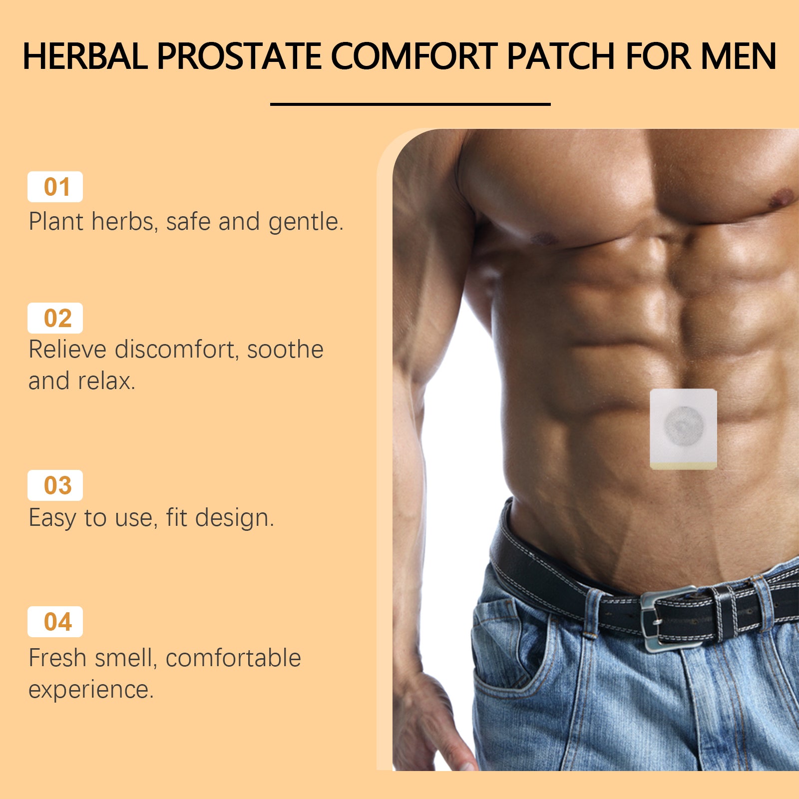 atch de confort prostatique à base de plantes pour hommes - Rituel Serein