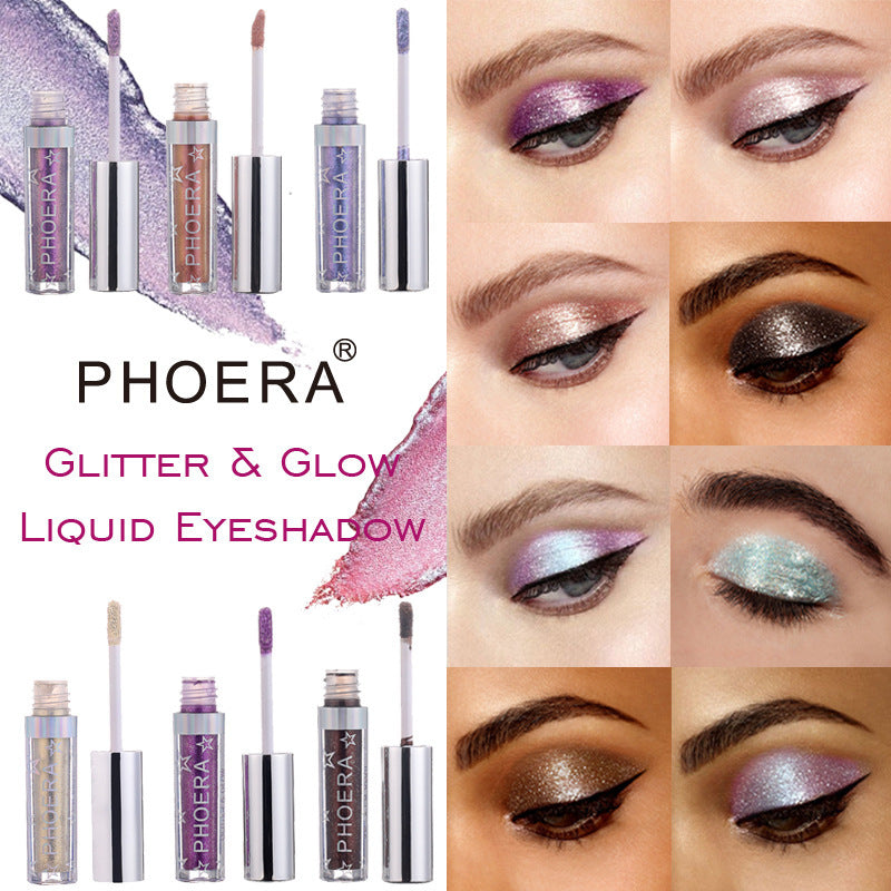 PHOERA Magnificent Metals Glitter and Glow Liquid Eyeshadow 12 Colors - Rituel Serein
