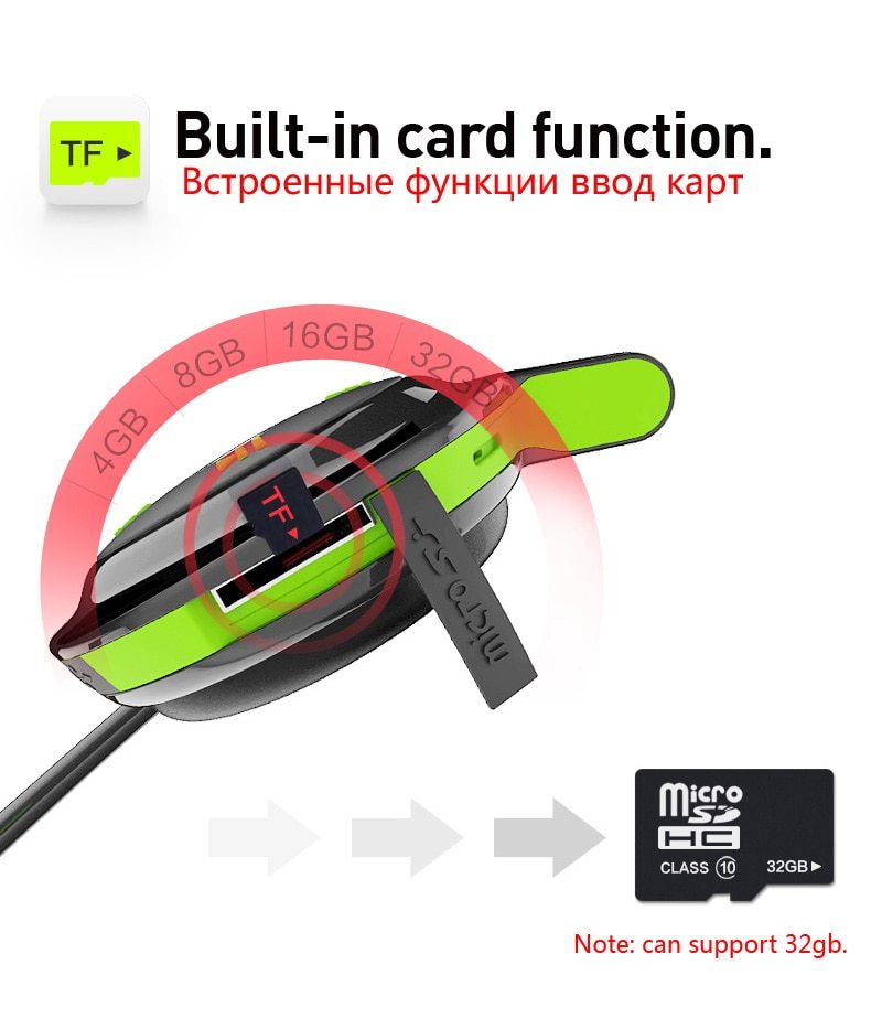 PLUFY Sports Bluetooth Headset Wireless Headphones Earphones Running Ecouteur Sans Fil Bluetooth Headphone earphone Radio MP3 eprolo