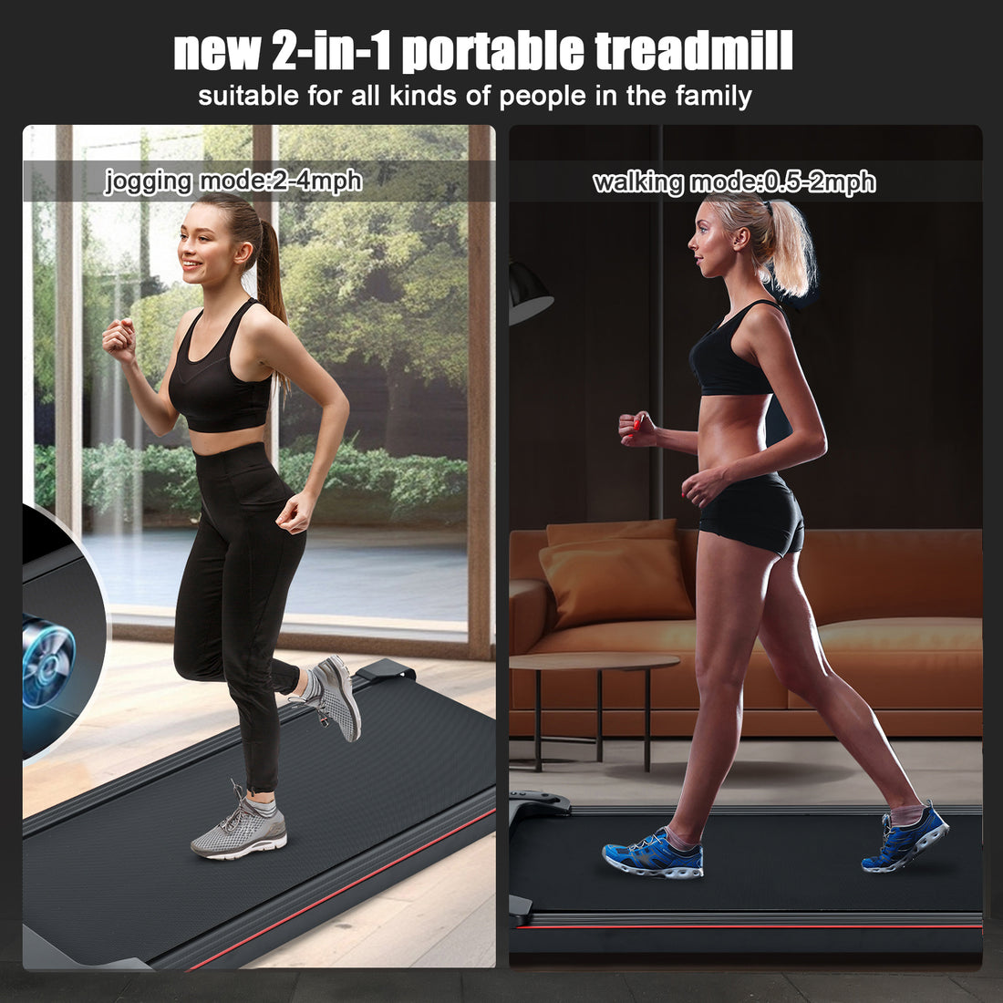 Under Desk Walking Treadmill | 300lb Capacity Portable Treadmill | Quiet Brushless Motor Treadmill | Compact Home Office Walking Pad | LED Display Walking Treadmill | Remote Controlled Fitness Treadmill | Space-Saving Electric Treadmill | Ready-to-Use Walking Machine​