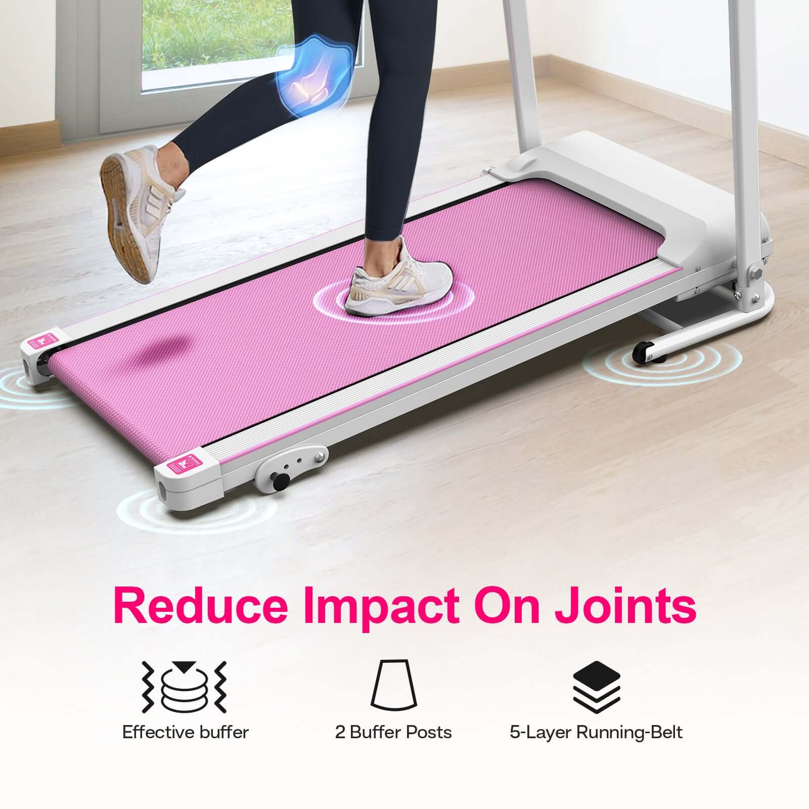 Home Electric Folding Treadmill | Compact 2.5HP Running Machine | Indoor Cardio Treadmill for Home Gym | Foldable Walking and Jogging Treadmill | Space-Saving Quiet Treadmill | Fitness Running Equipment for Apartment | Portable Treadmill with LED Display

