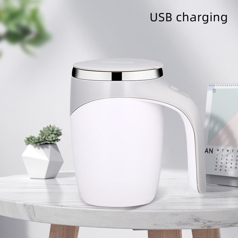 Rechargeable Model Automatic Stirring Cup Coffee Cup High Value Electric Stirring Cup Lazy Milkshake Rotating Magnetic Water Cup - Rituel Serein