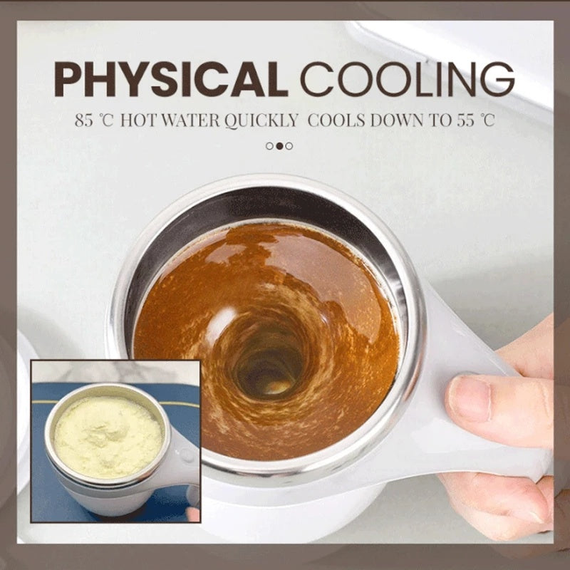 Rechargeable Model Automatic Stirring Cup Coffee Cup High Value Electric Stirring Cup Lazy Milkshake Rotating Magnetic Water Cup - Rituel Serein