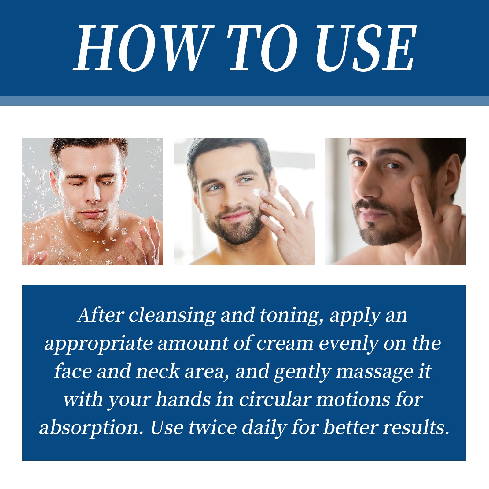 Crème anti-rides au collagène pour hommes - Rituel Serein