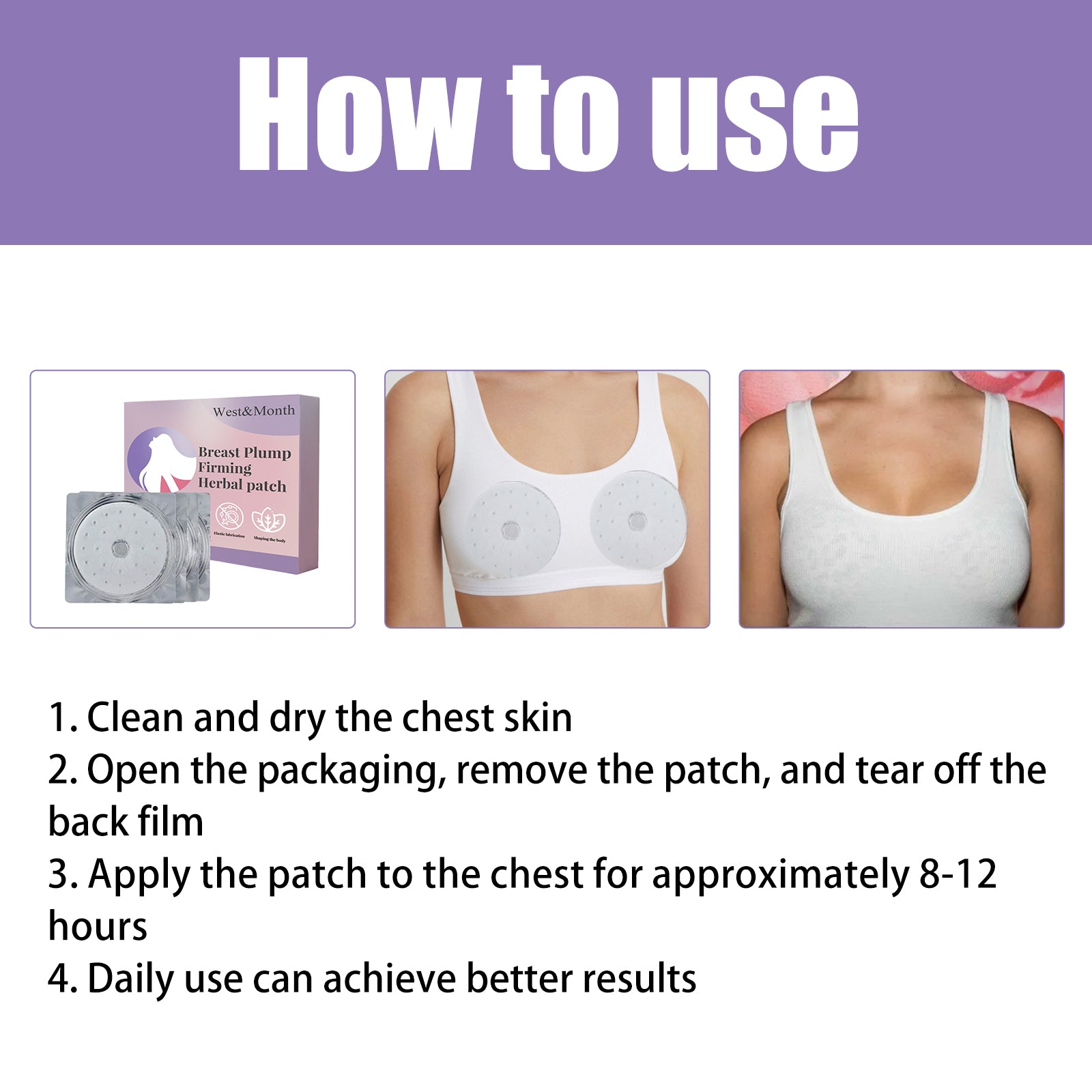 Breast Firming Herbal Patch | Chest Lift Pads for Women | Anti-Sagging Breast Care | Natural Bust Enhancer Patches | Plant-Based Chest Firming Patch | Skin Tightening Breast Pad | Herbal Bust Lift Solution | Elasticity Boosting Chest Patch | Sagging Breast Treatment Patch | Firming Chest Skin Patch