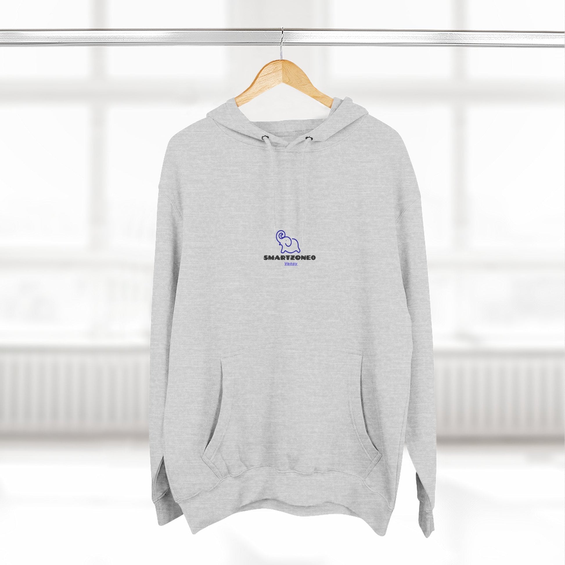 Hoodie — Minimal Line Art Girl with "Incroyable!" Speech Bubble Printify
